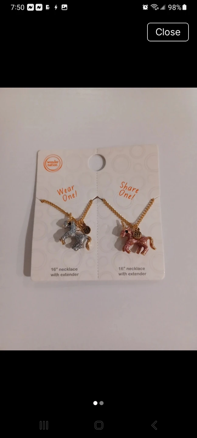 Wonder Nation BFF Necklaces - 2 Pack, 16" with Extender