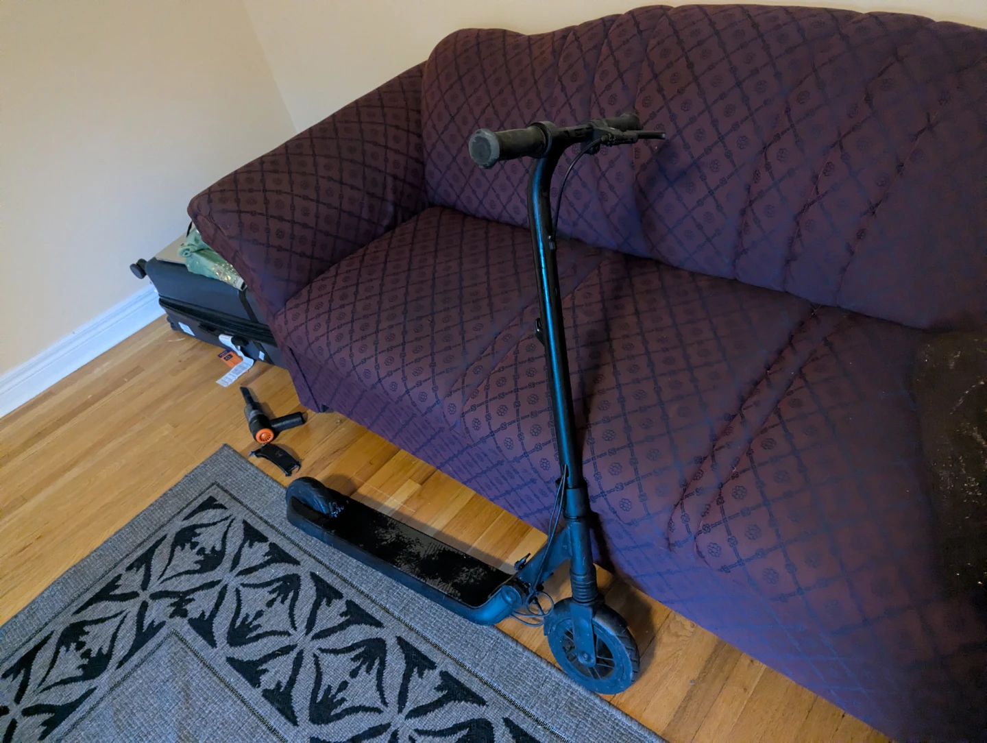 Black Folding electric scooter - photo 4