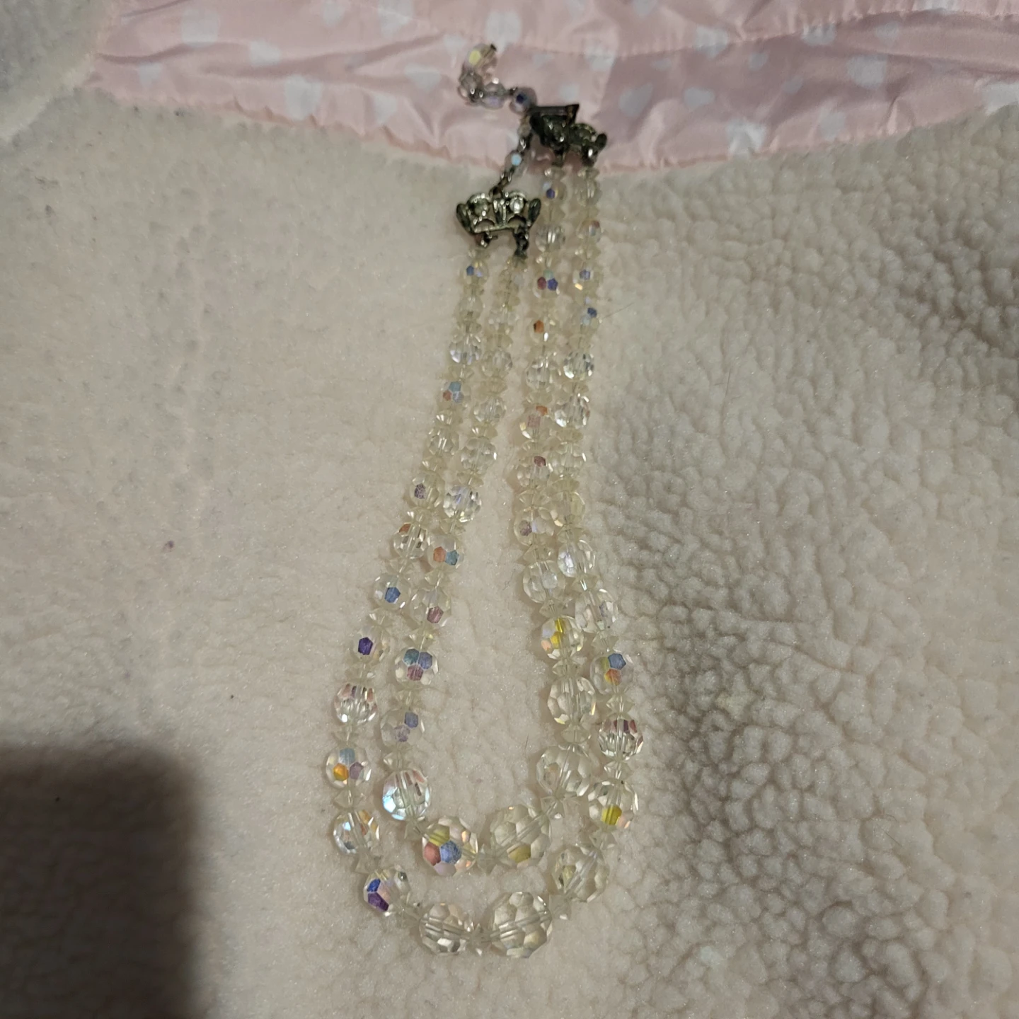 Vintage Crystal Bead Necklace