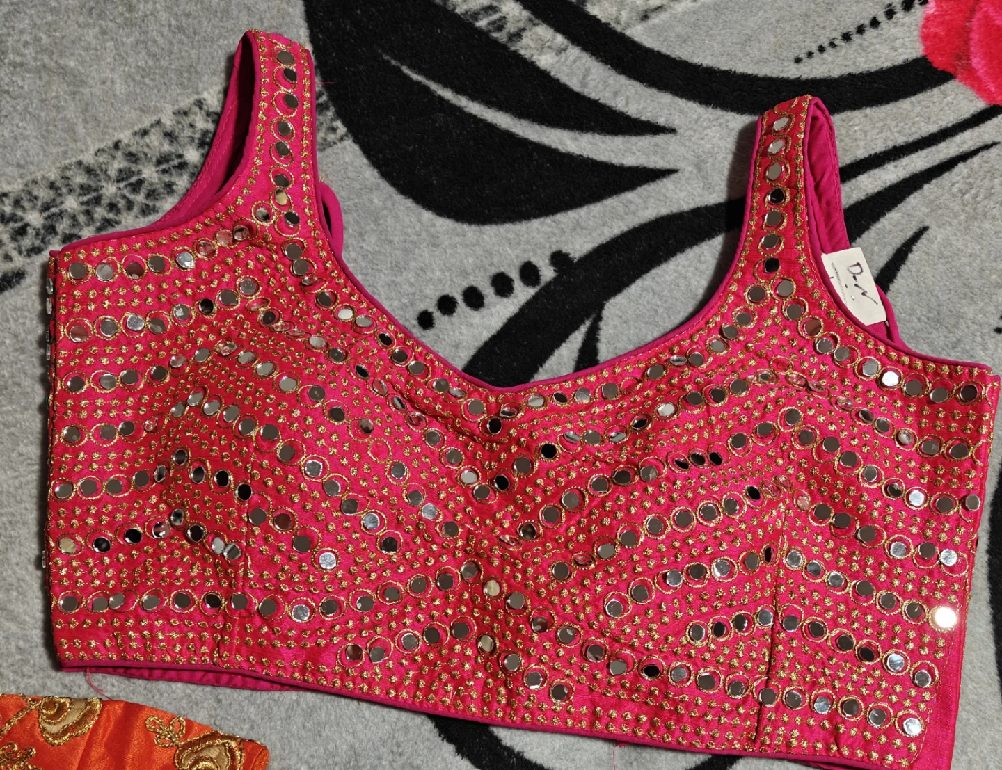 Pink Mirror Work Lehenga Choli - photo 2