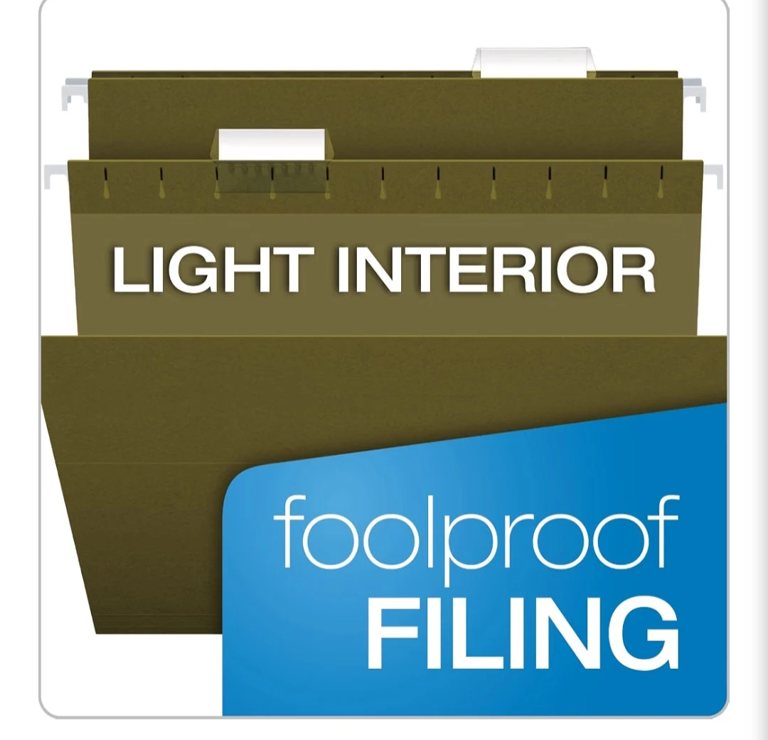 Pendaflex Hanging File Folders, Legal Size, Standard Green, - photo 3
