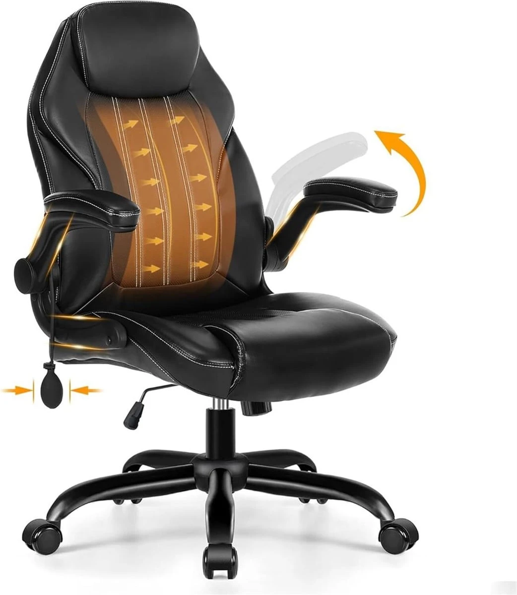 Yizyxal Black Ergonomic Office Chair - photo 3