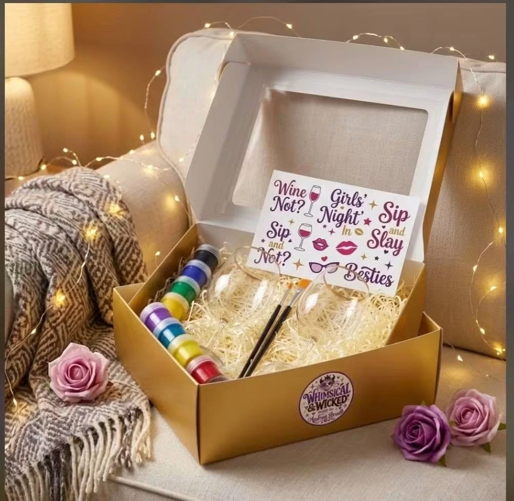 🍷✨ DIY Paint & Sip Gift Box | Date Night & Girls' Night In Kit! - photo 2