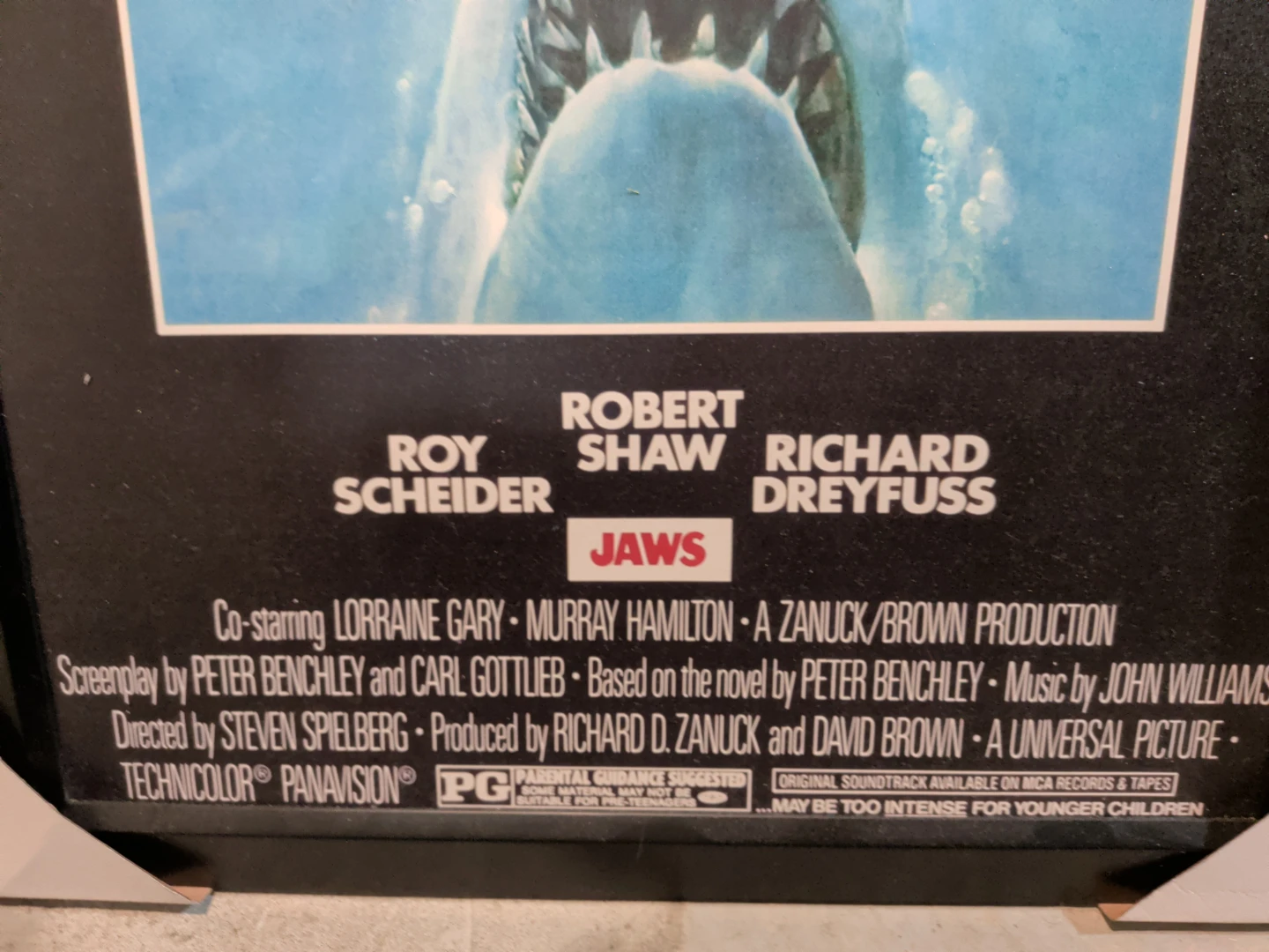 Framed Jaws Movie Poster - photo 3