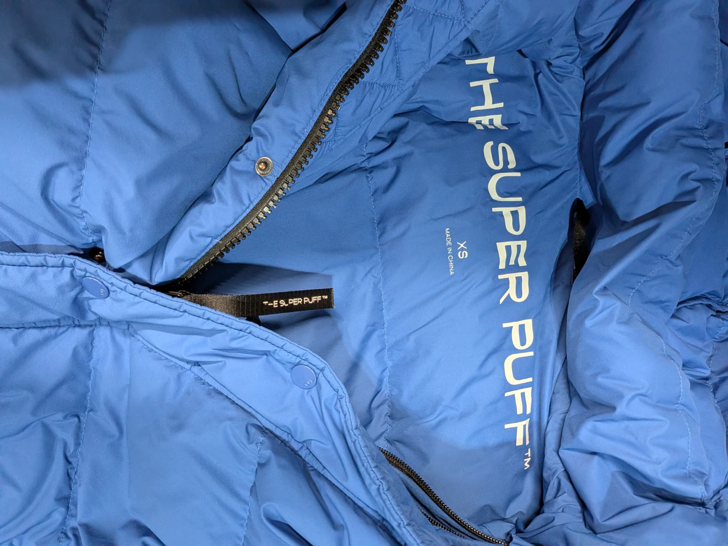 Aritzia The Super Puff Jacket Blue XS