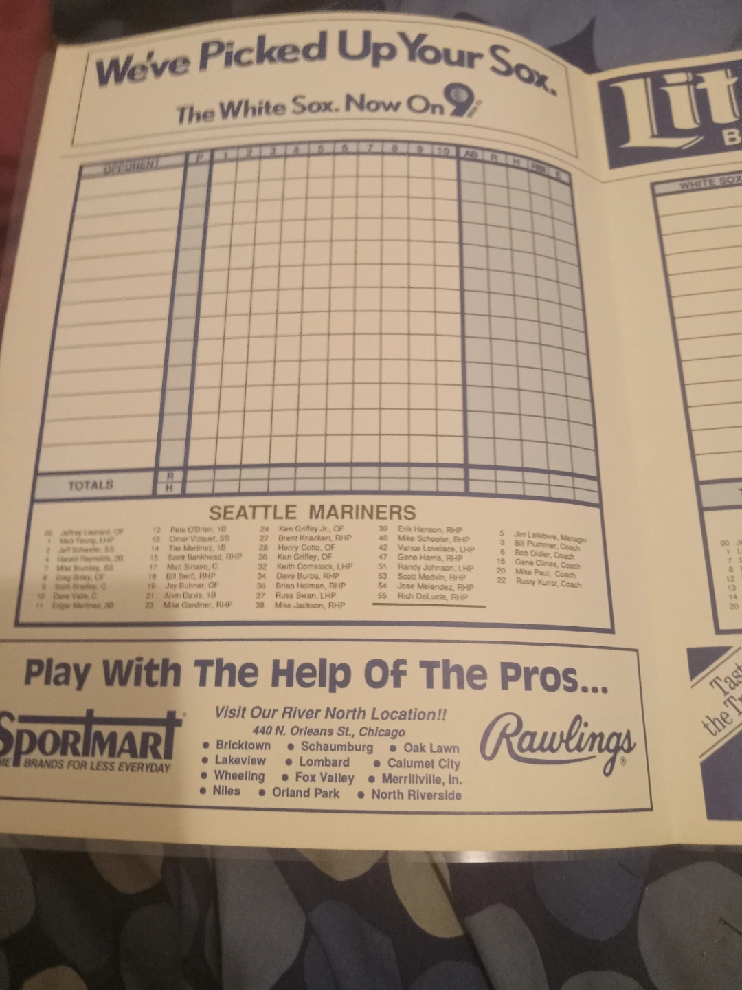Vintage Chicago White Sox Baseball Scorecard - photo 2