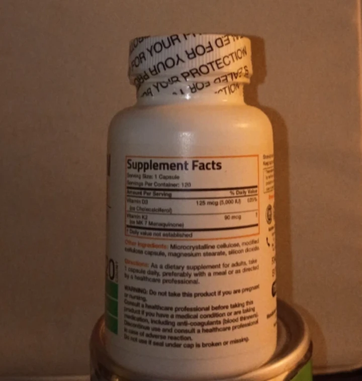 Bronson Vitamin K2 + D3 120 Capsules 🏈 - photo 2