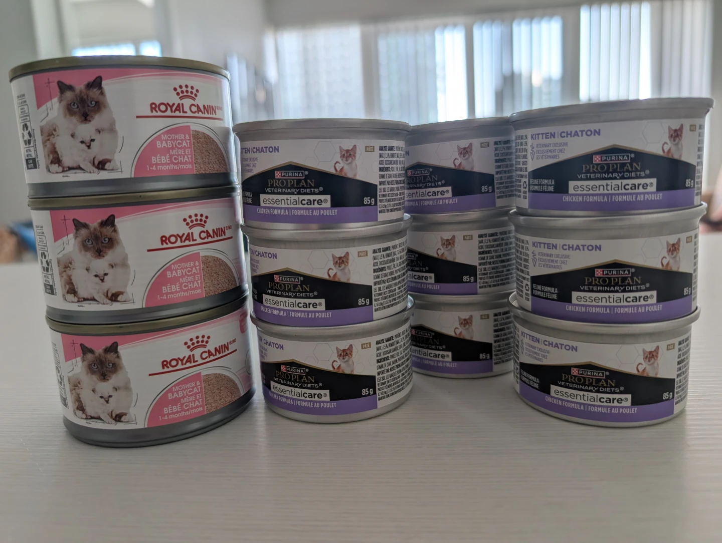 Royal Canin and Purina Pro Plan Kitten Cat Food