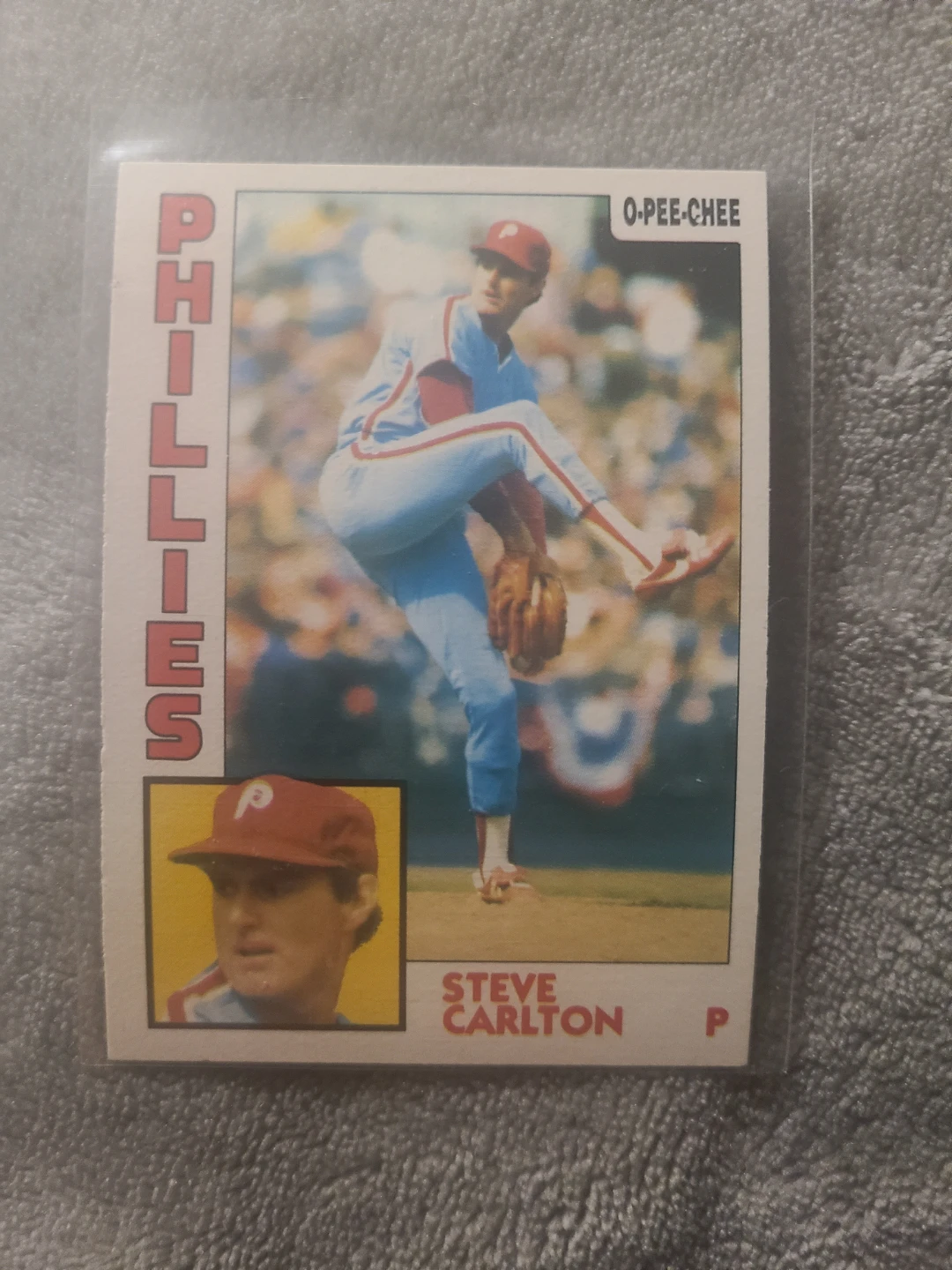 1984 O-Pee-Chee Steve Carlton #214 Baseball Card