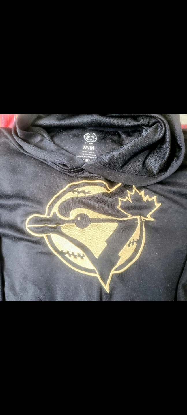 Toronto Blue Jays Black & Gold Hoodie – Size Medium - photo 2