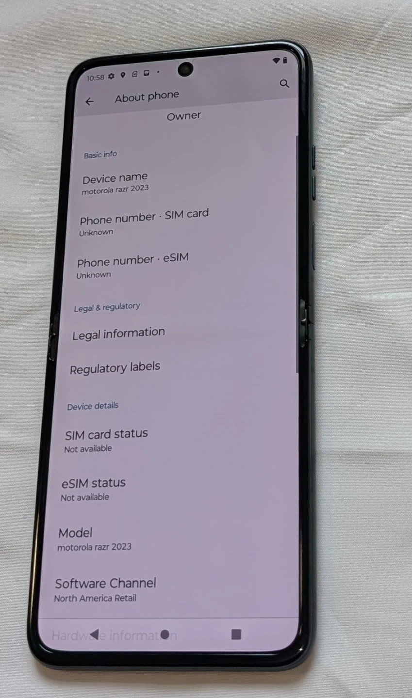 Nice MOTOROLA RAZR 5G UNLOCKED FLIP CELL PHONE - photo 3