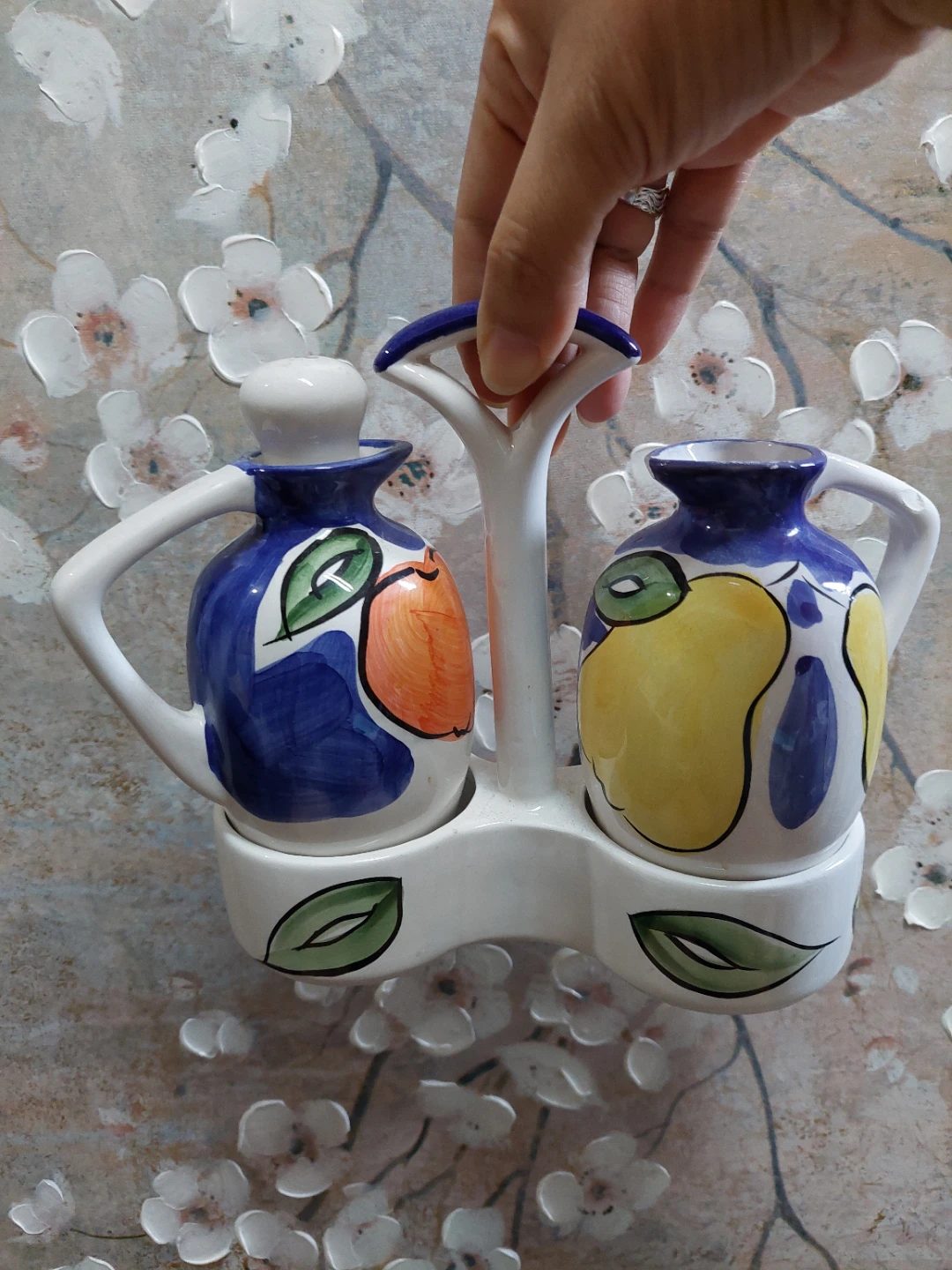 Ceramic Oil and Vinegar Cruet Set 🏈