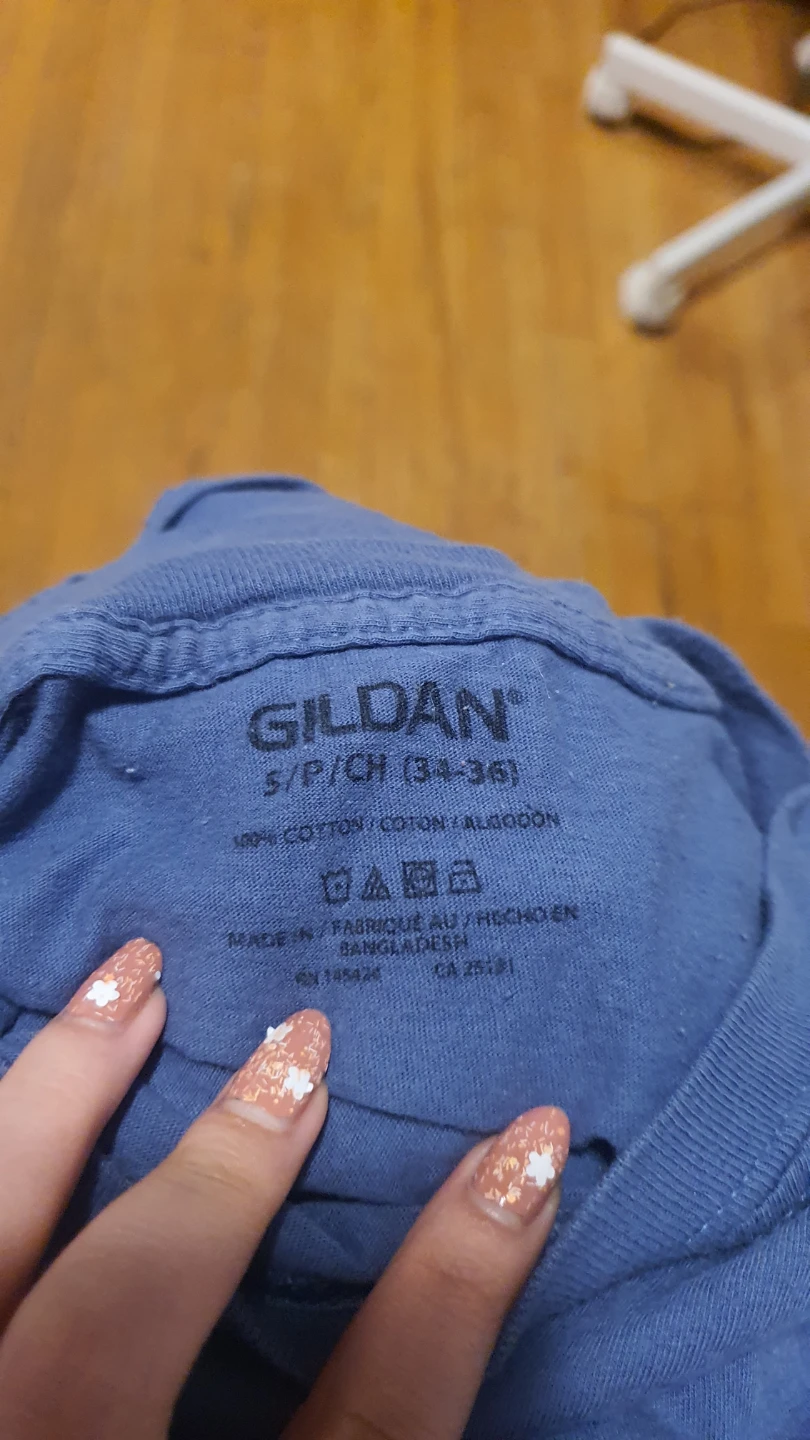 Gildan blue cotton T-shirt - photo 2
