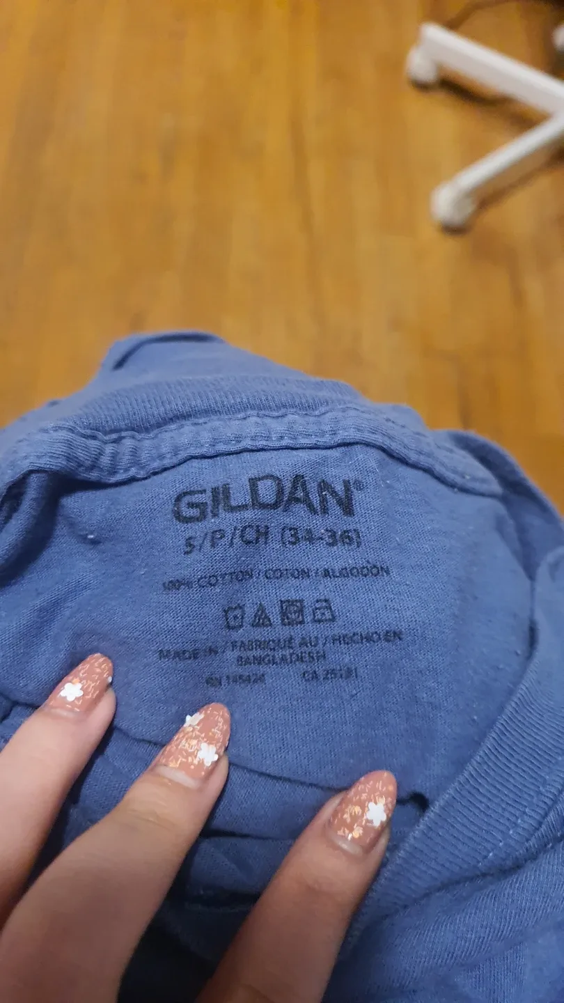 Gildan blue cotton T-shirt - photo 2