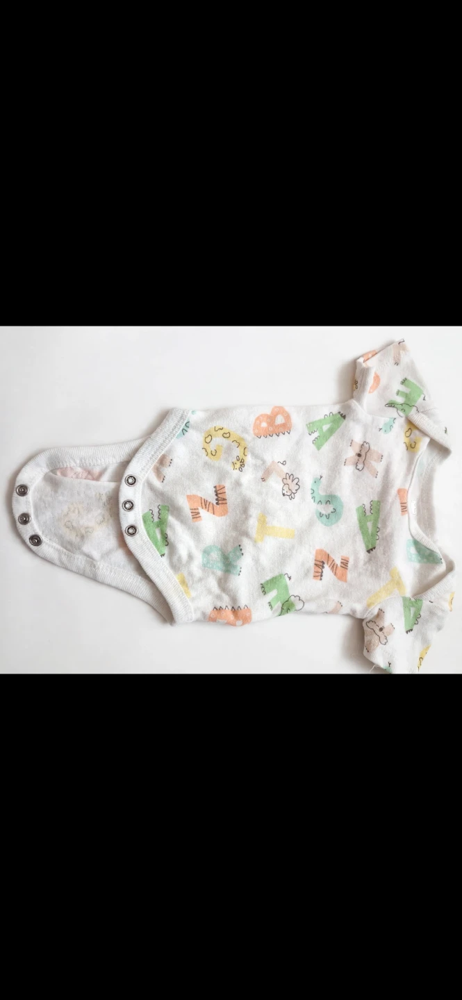 Baby Bodysuit with Alphabet Print