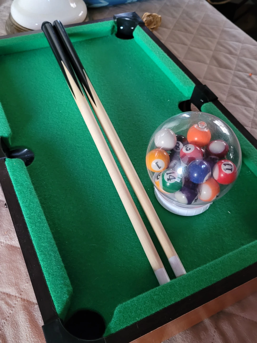 Tabletop Pool Table Set