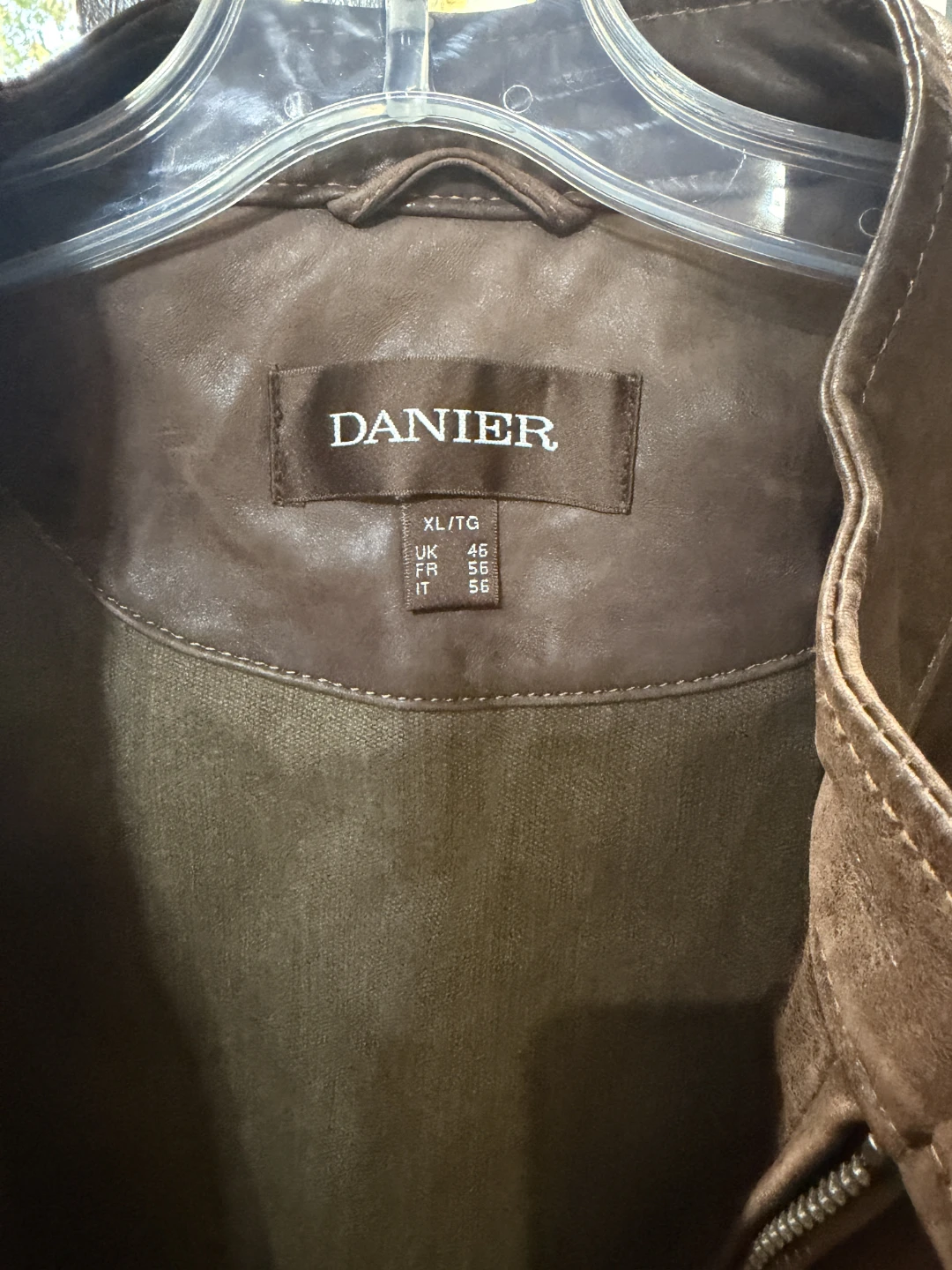 Danier Men's Leather Jacket Brown Size XL - photo 2