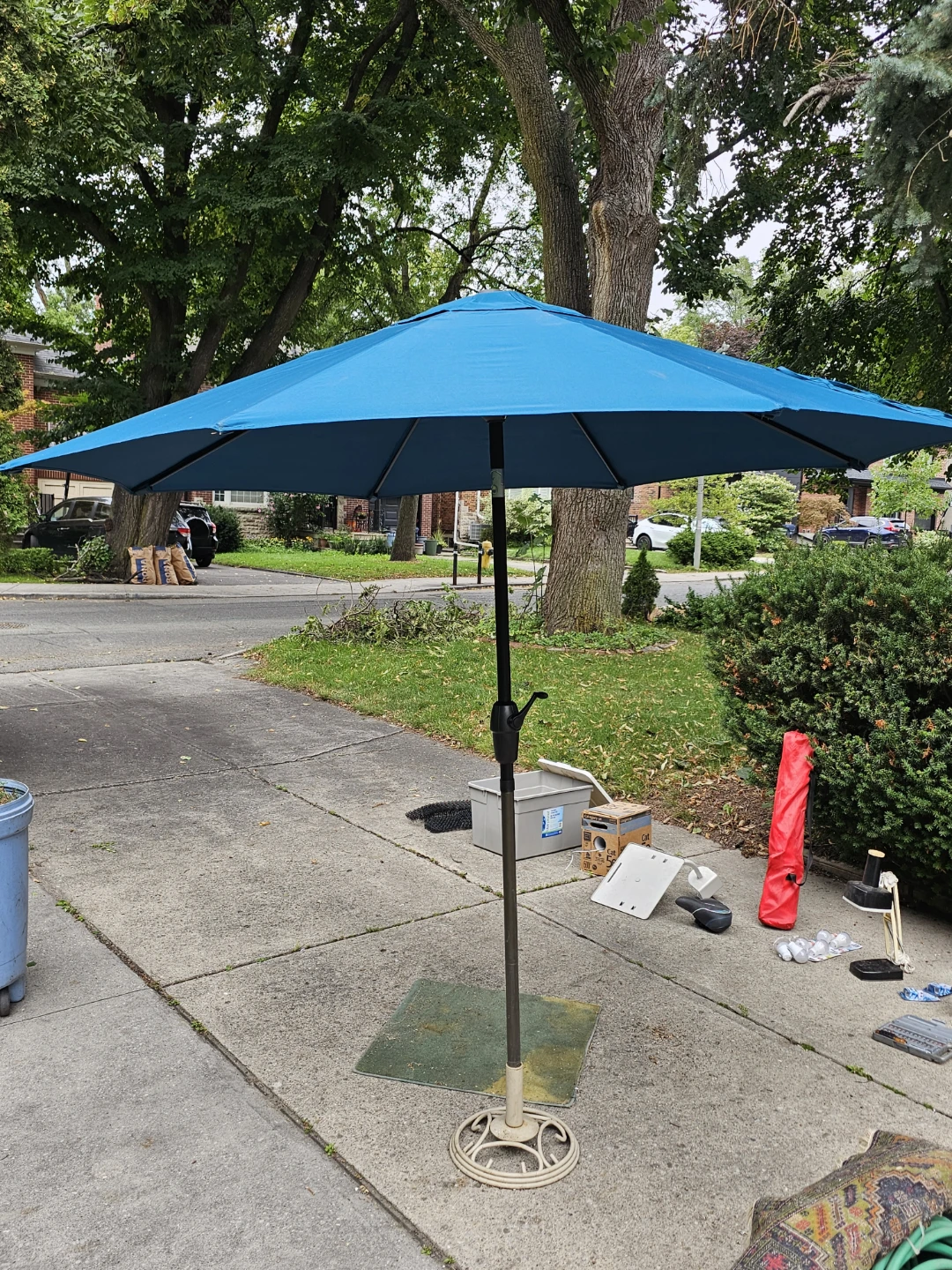 Blue Outdoor Patio Umbrella