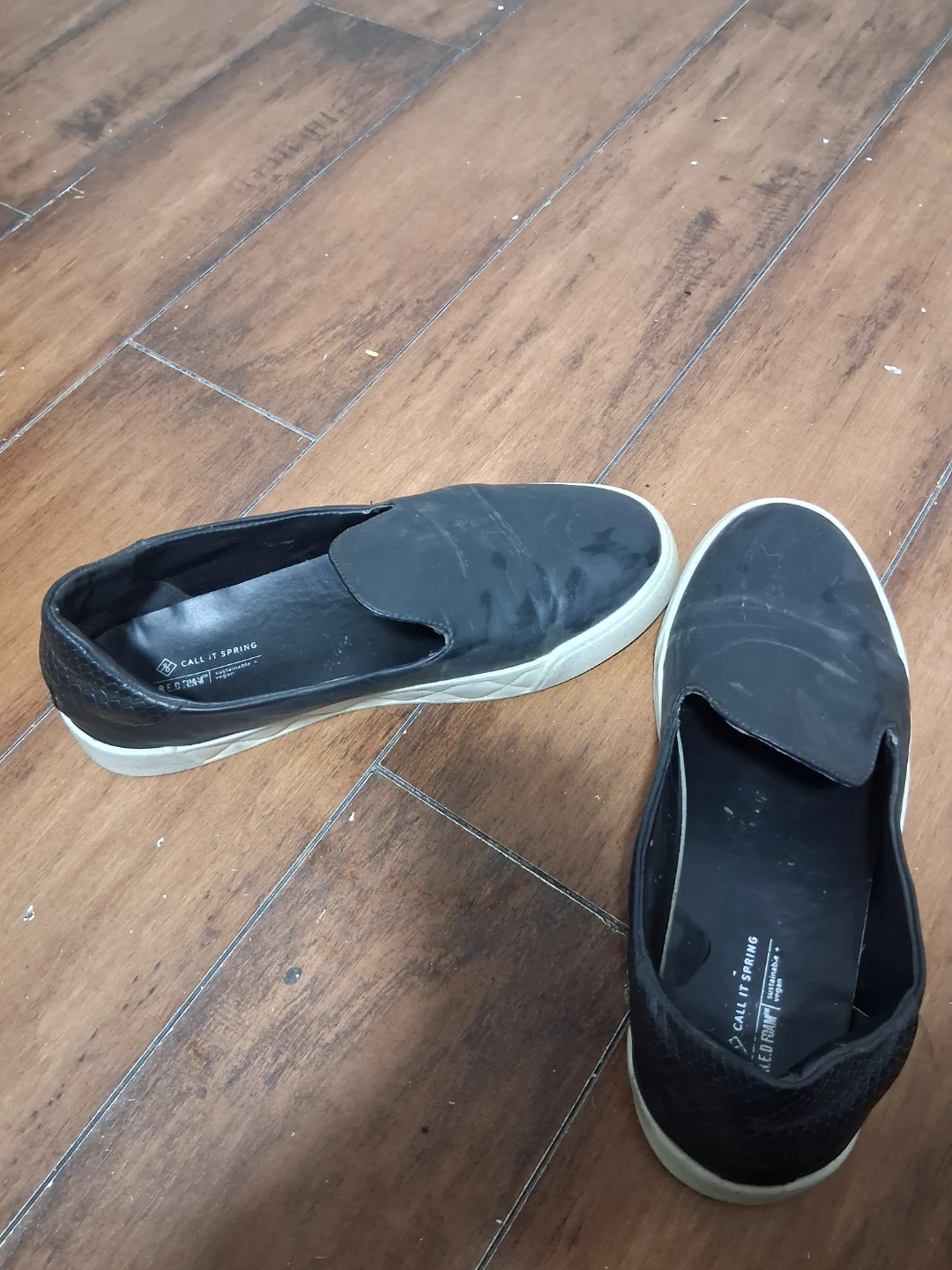 Call It Spring Black Slip-On Shoes