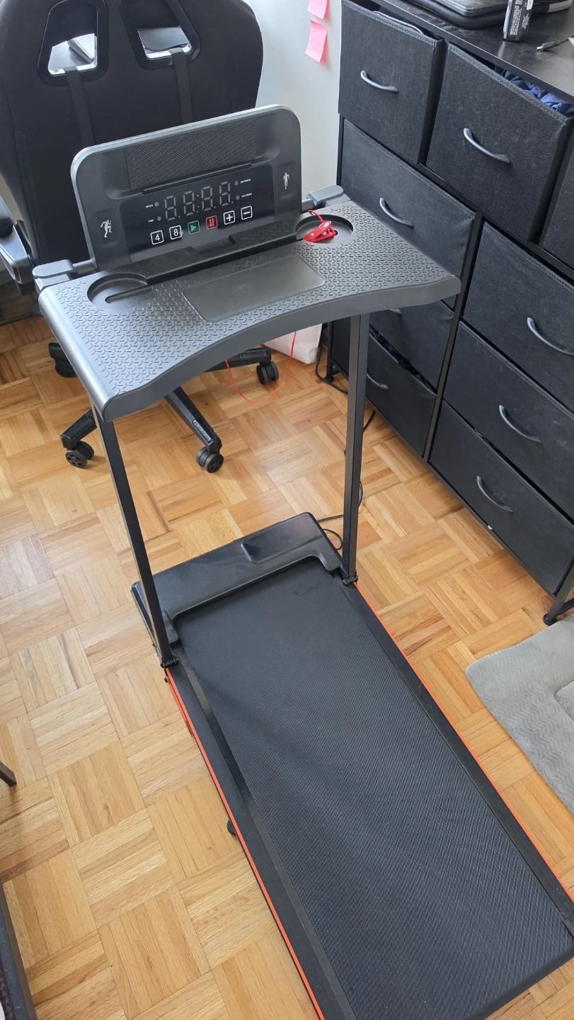 Folding Treadmill with Desk Attachment