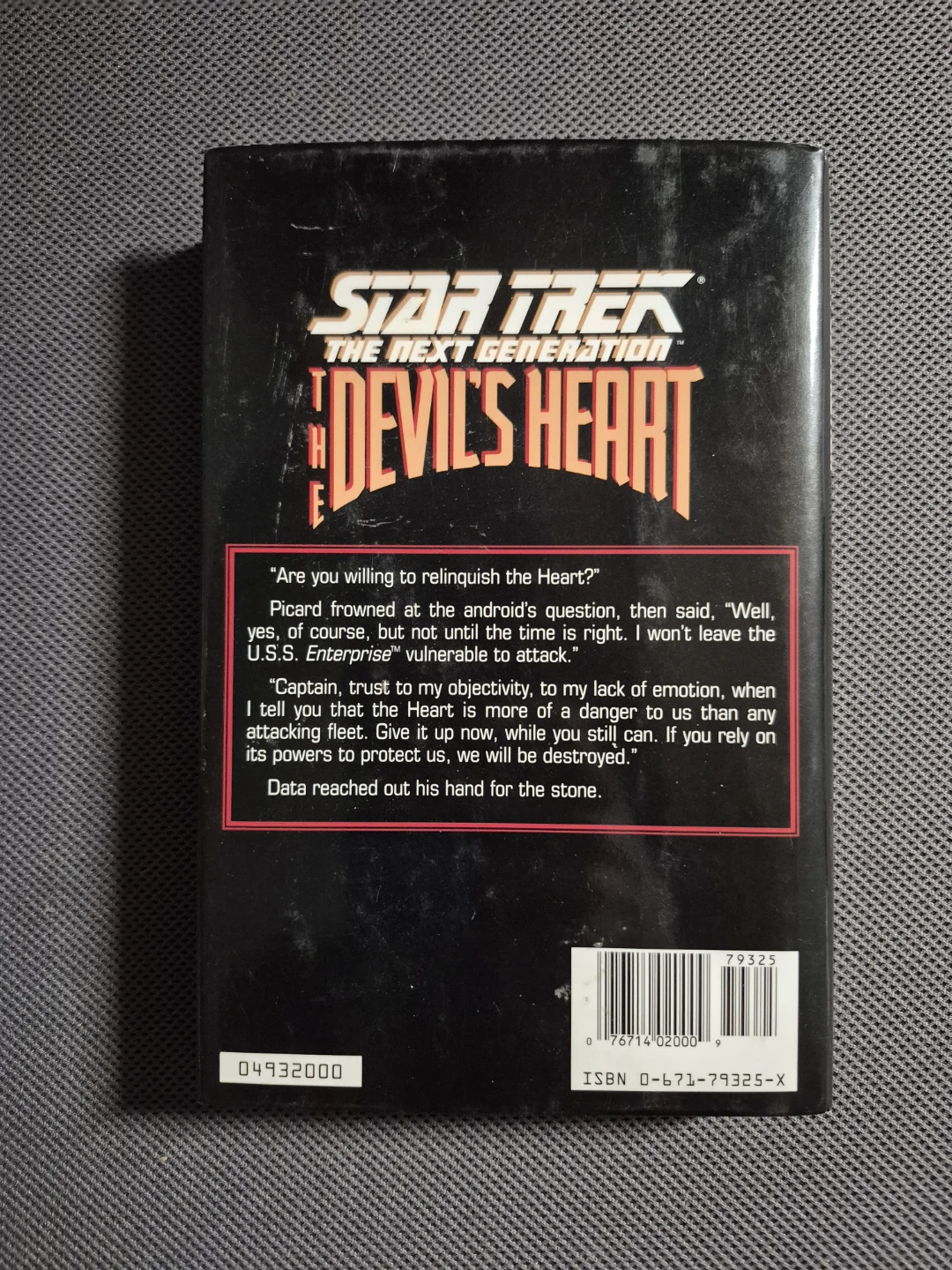 Star Trek: TNG - The Devil's Heart (1st Edition - HC) - photo 2