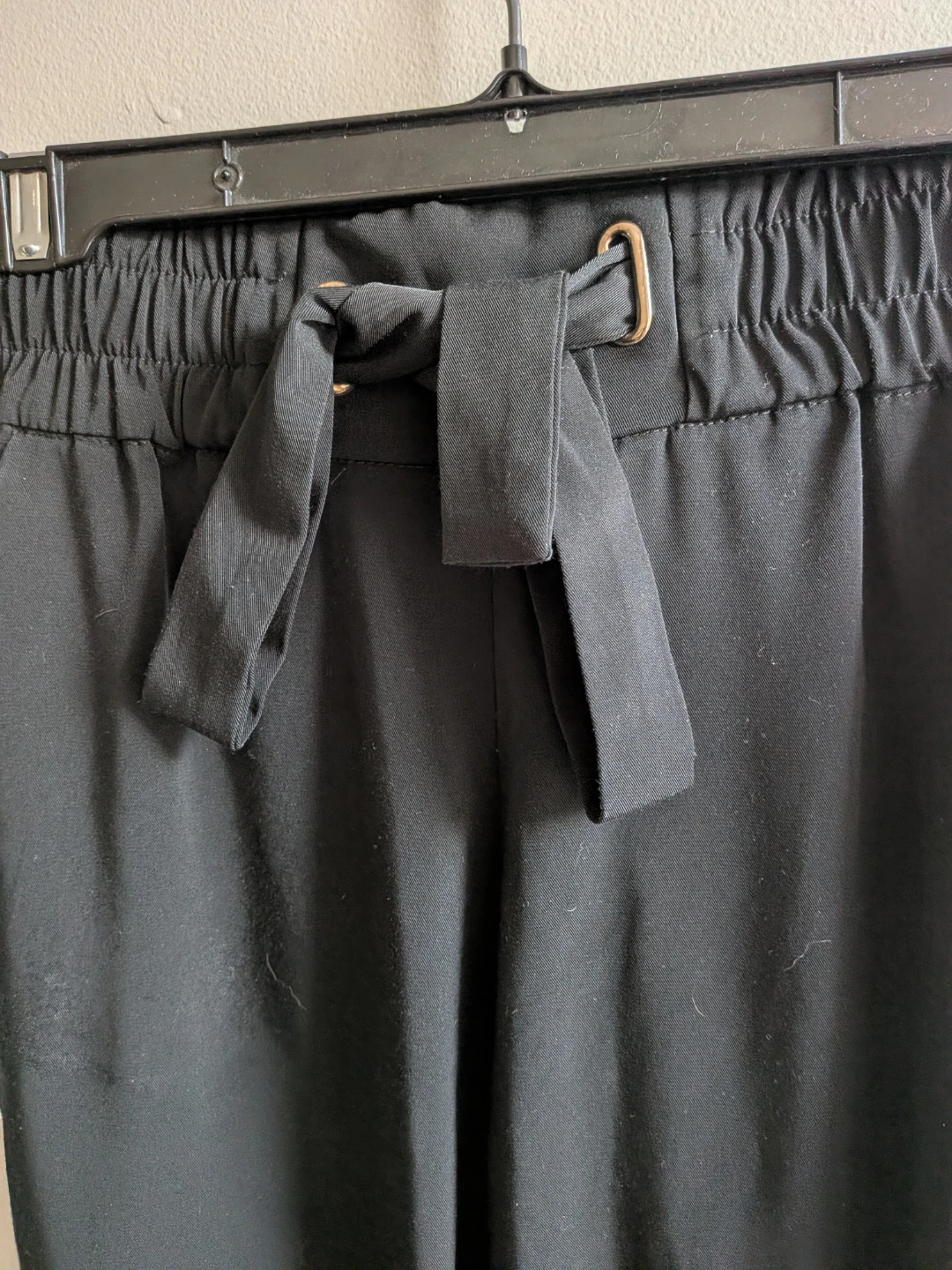 🏈 NWOT dynamite Black tie-waist jogger pants - photo 2