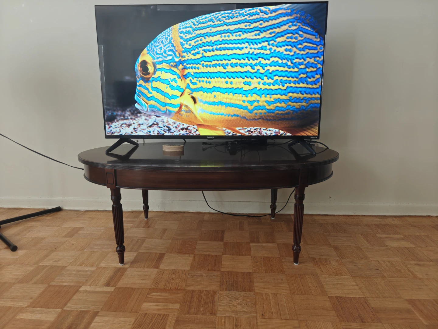 Oval Coffee Table - Dark Wood - photo 4