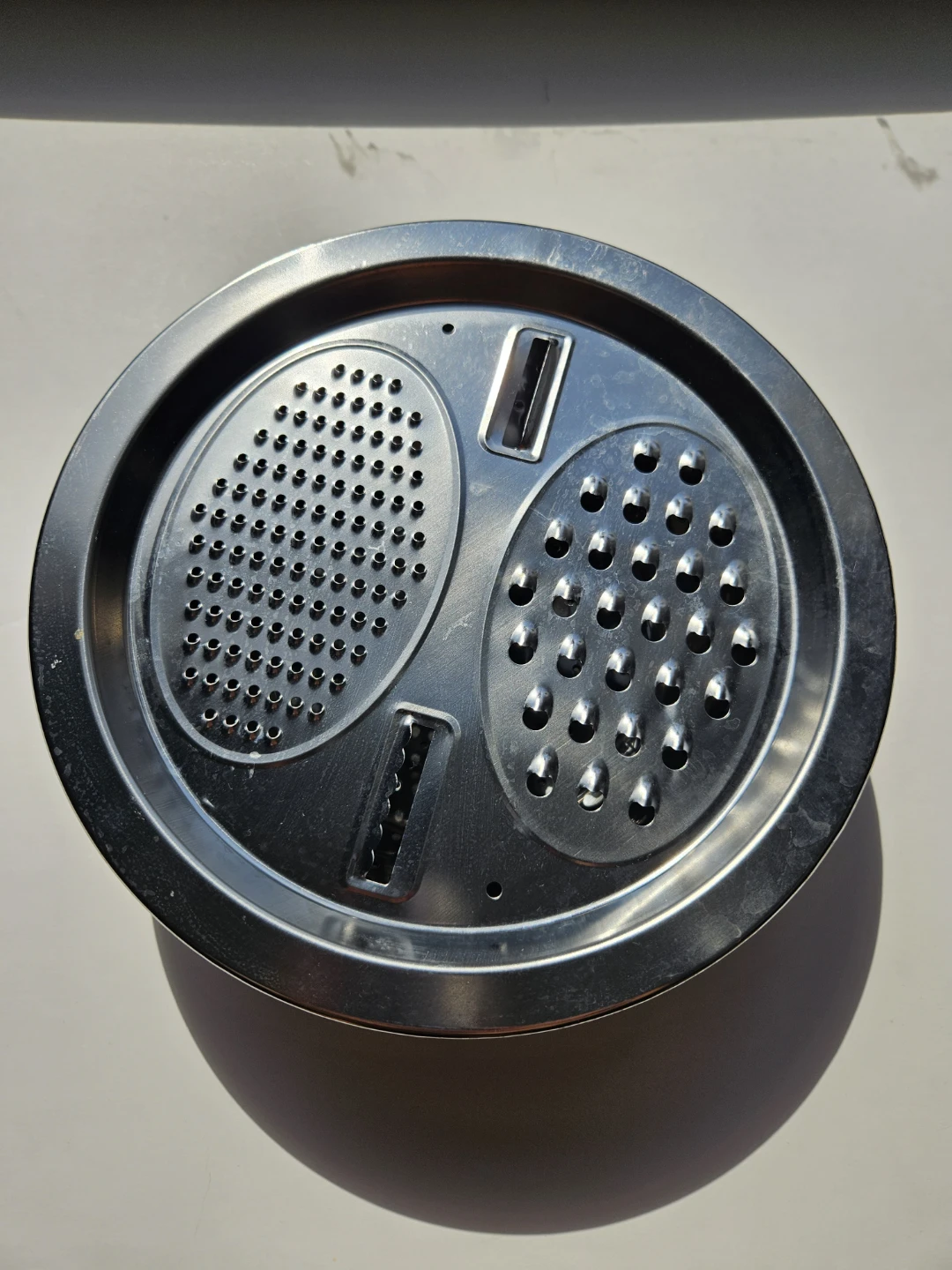 Stainless Steel Kitchen Grater, Colander, Bowl - 3pcs - photo 2