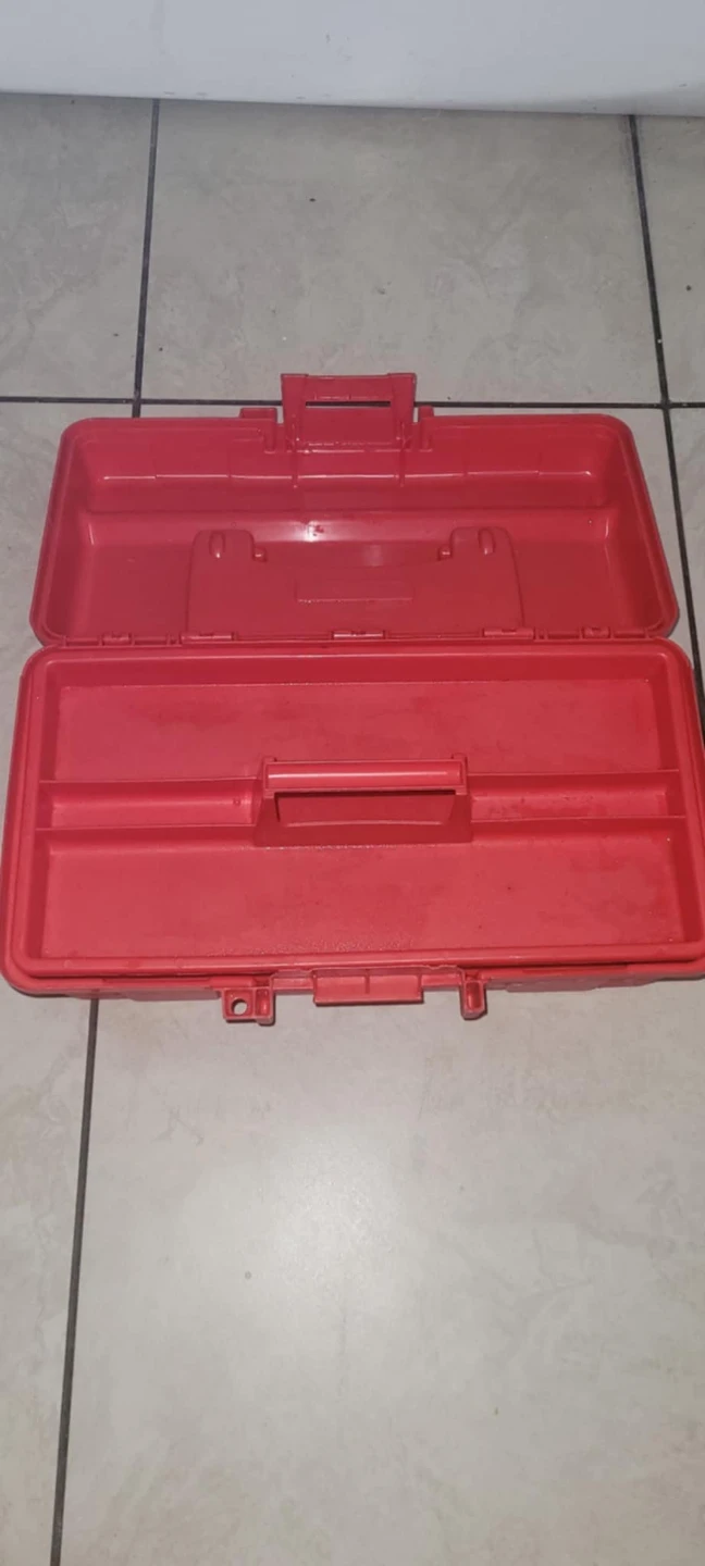 Red Plastic Tool Box - photo 2