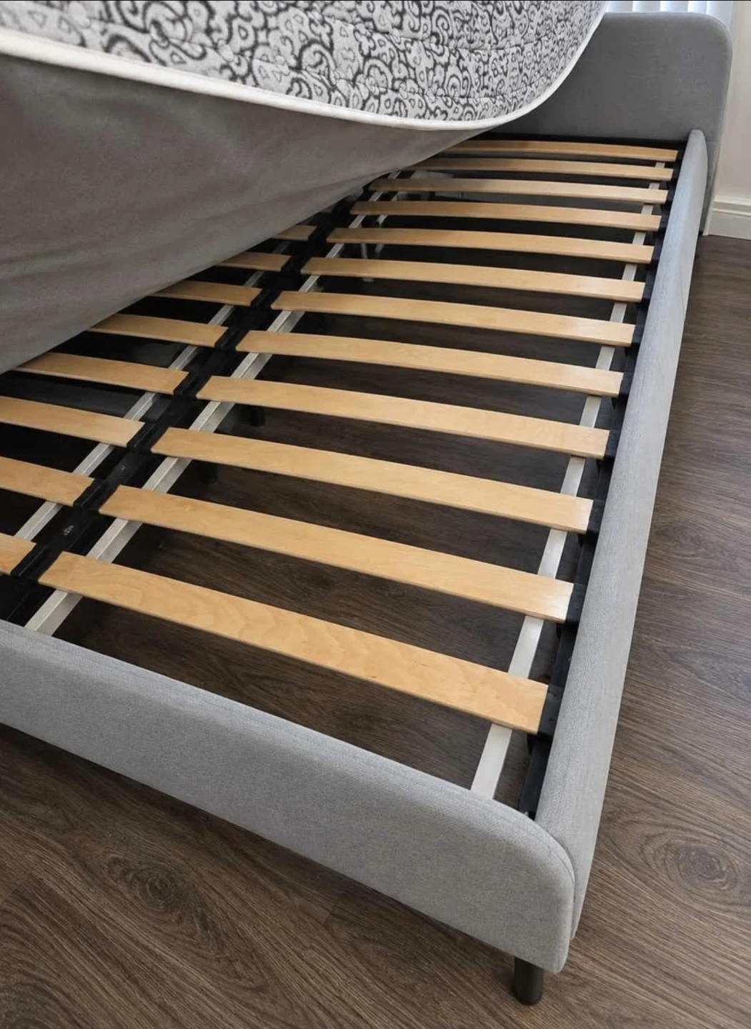 IKEA SLATTUM Full Size Upholstered Bed Frame - photo 2