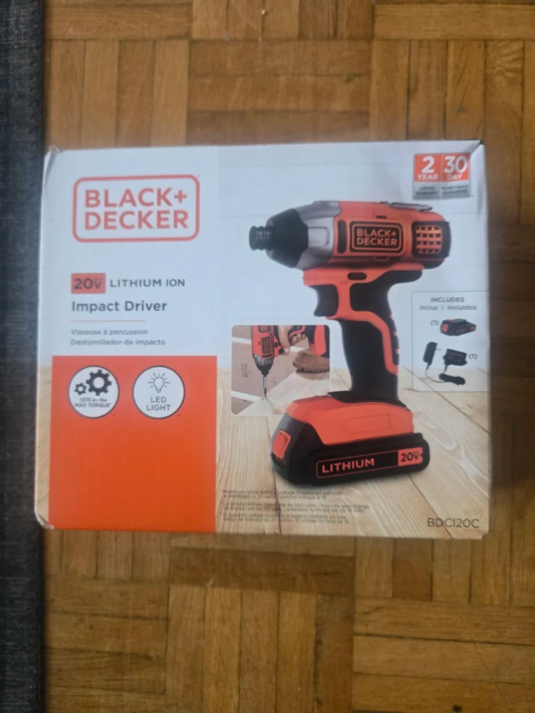 Black+Decker 20V Lithium Ion Impact Driver