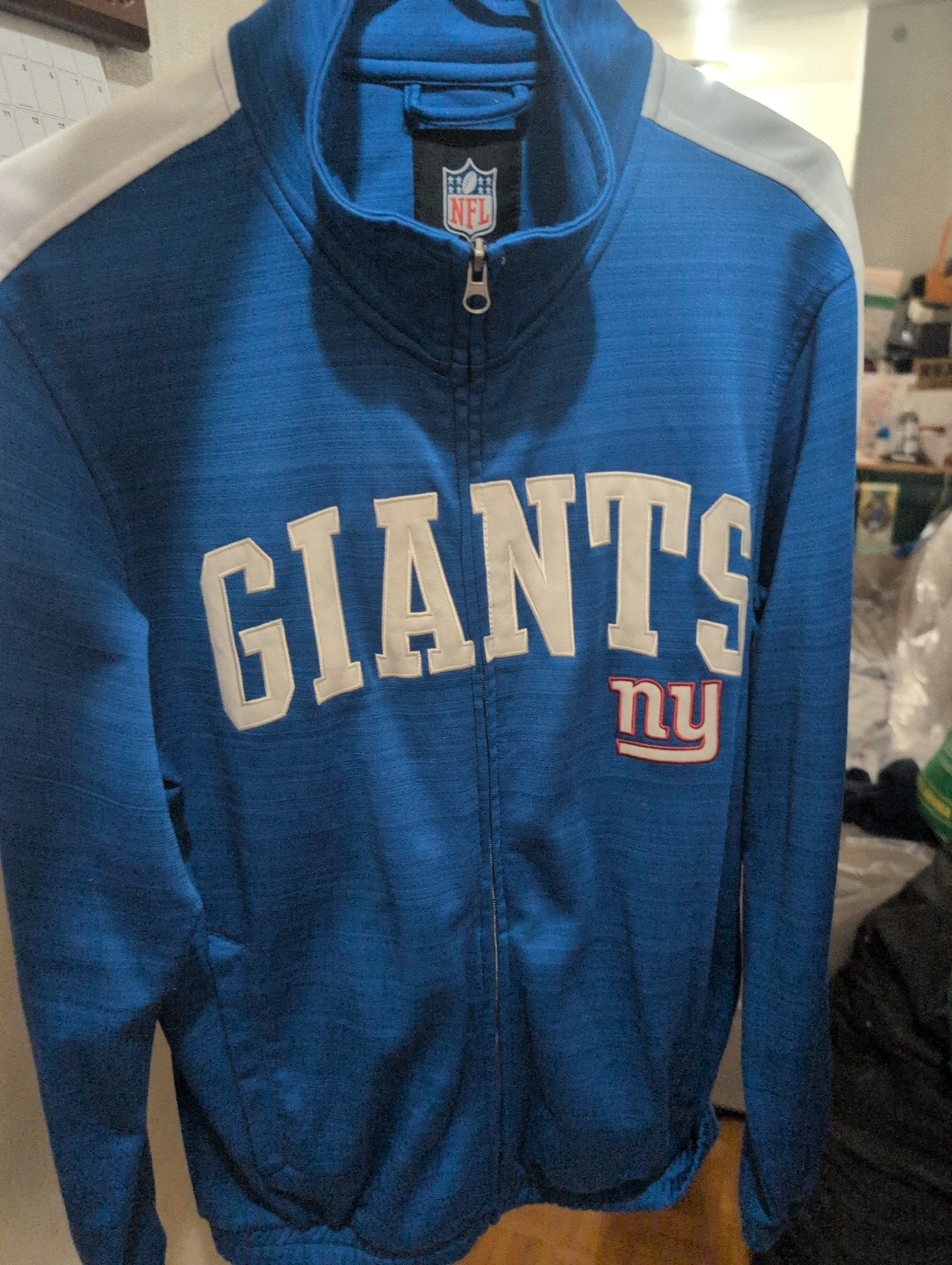 New York Giants NFL Zip-Up Track Jacket