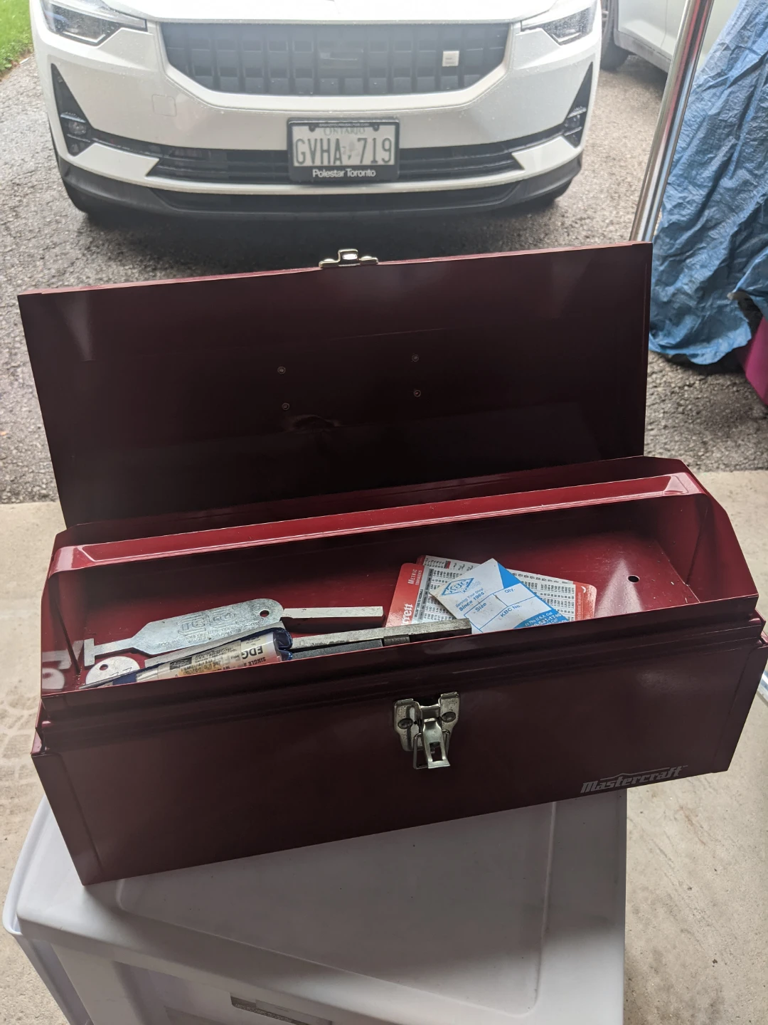 Mastercraft Red Metal Tool Box - photo 2