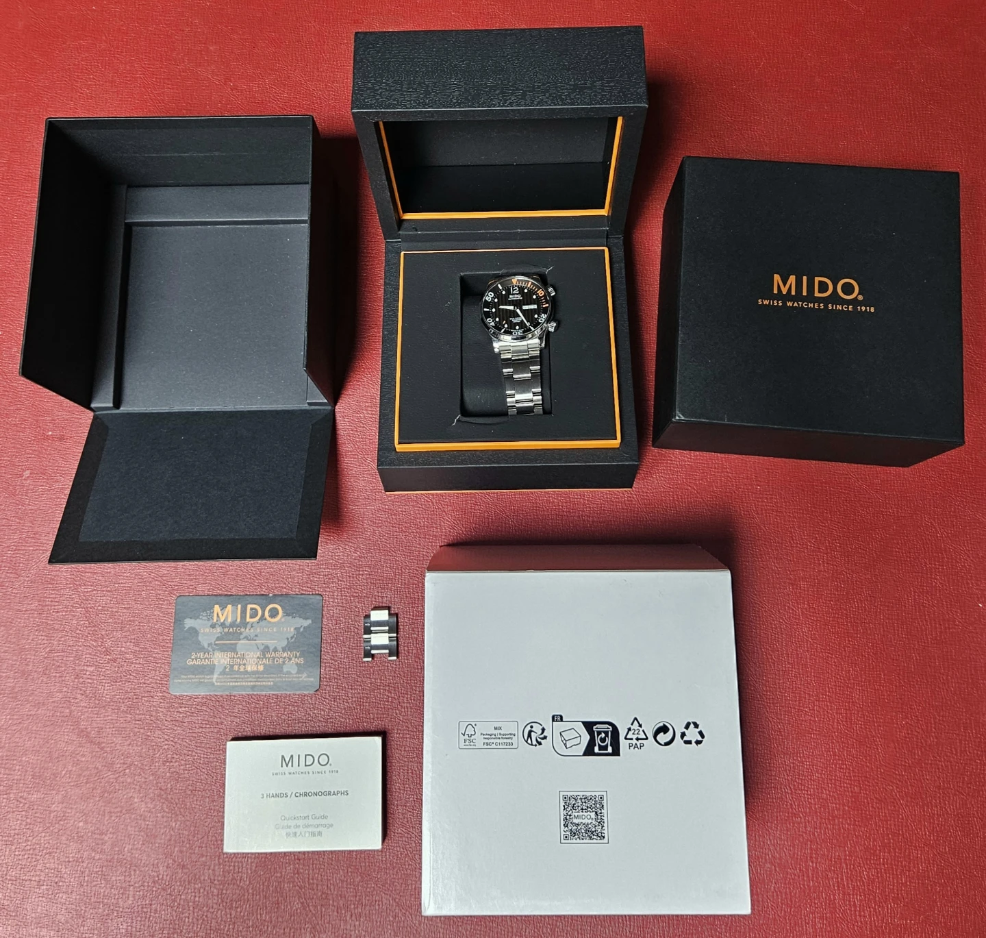 Authentic Multifort Two Crowns 200m Dive Watch M005.930