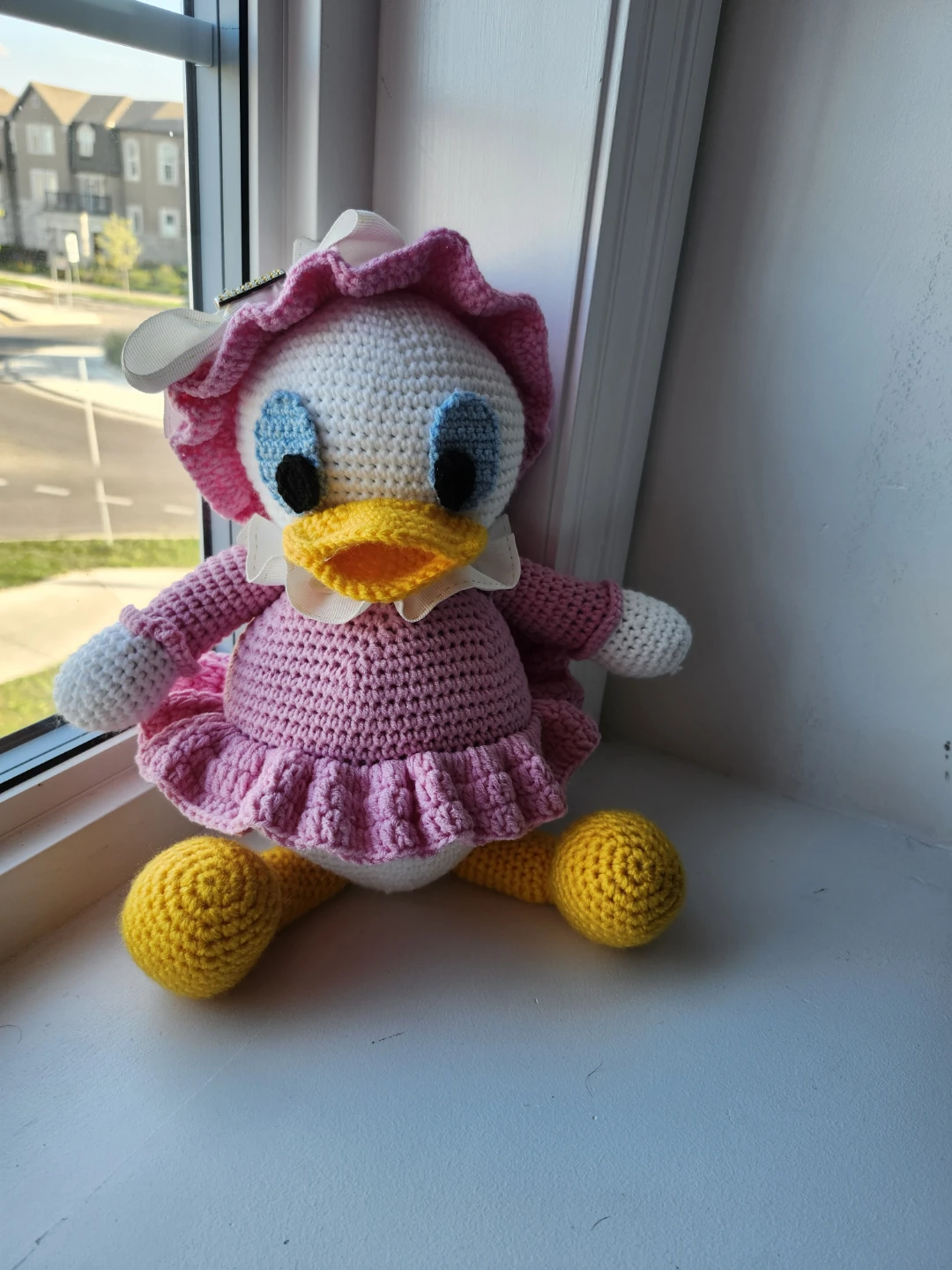 Handmade Daisy Duck Crochet Plush