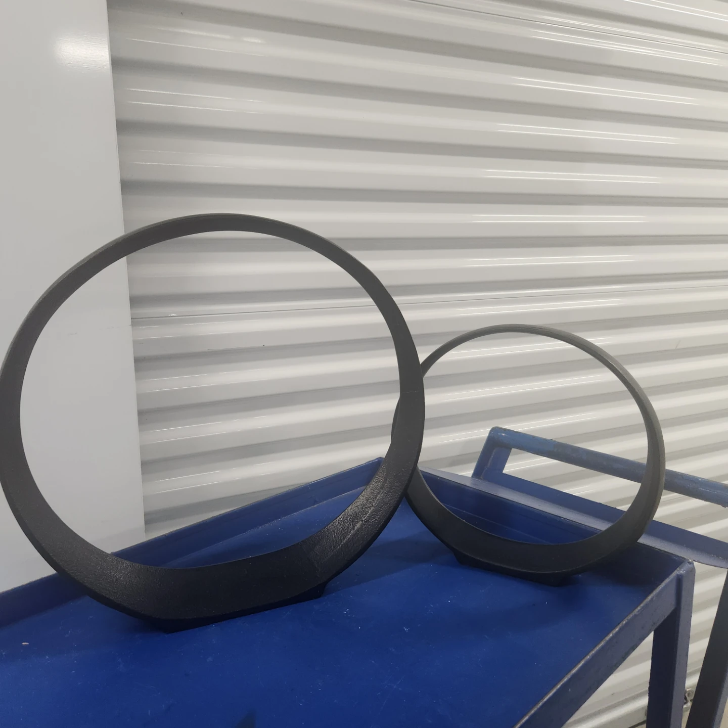 CB2 Black Ring Decor Objects set