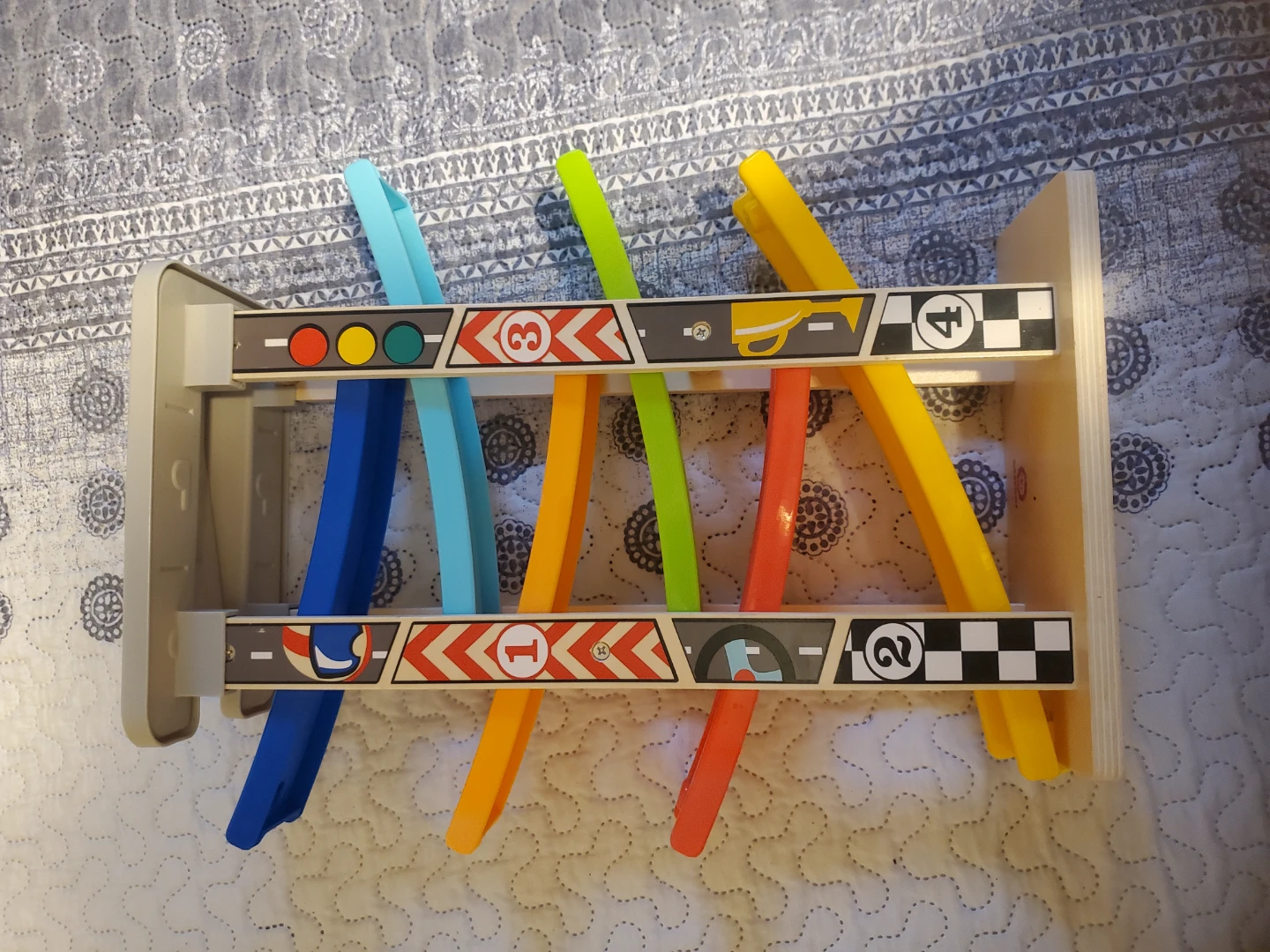 Melissa & Doug Wooden Race Car Ramp Toy