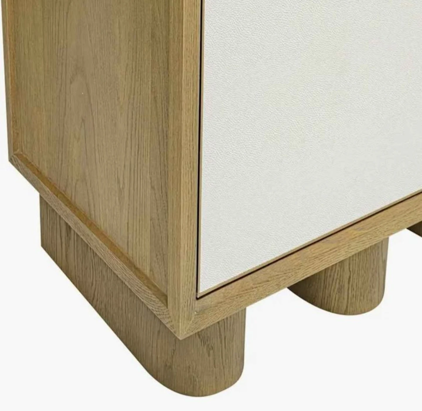 Modern Wood and Cream Four-Door Sideboard - photo 5