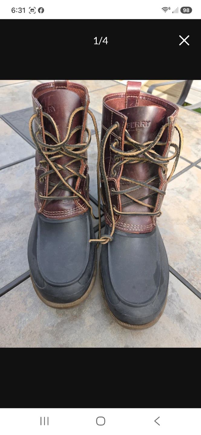 Sperry Men's Waterproof Duck Boots Size 12M
