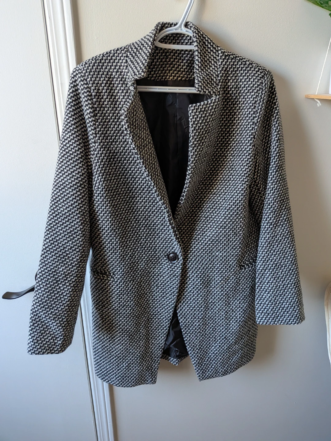 🏈New Black and white houndstooth blazer - photo 2