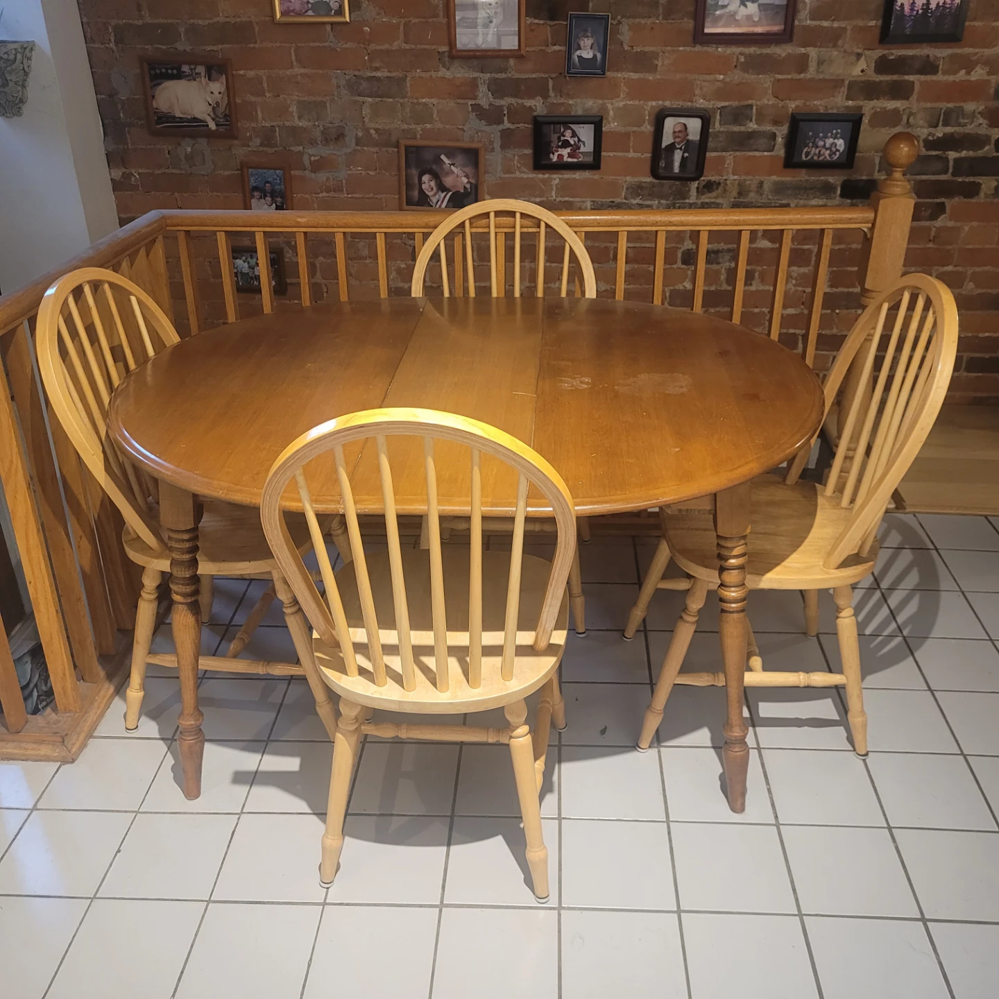 Wooden Dining Table and Chairs Set