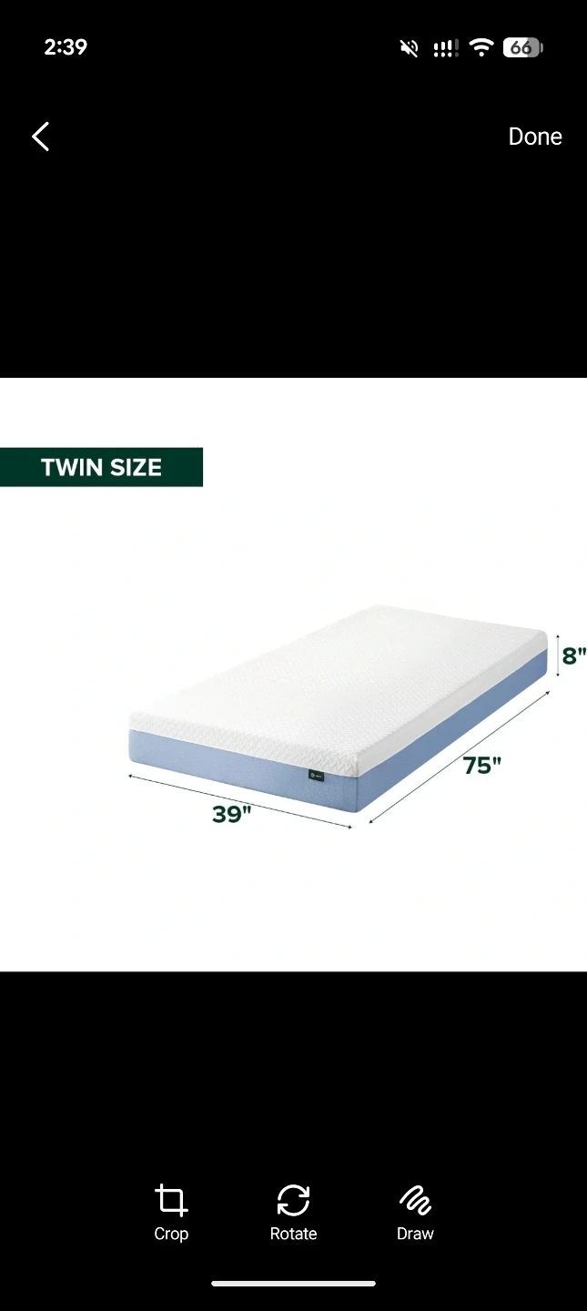 Moving out sale -Zinus Twin Size Mattress - photo 4