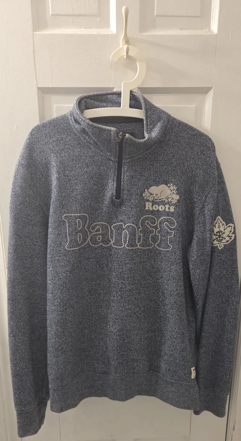 Roots Banff Zip Sweatshirt Size L