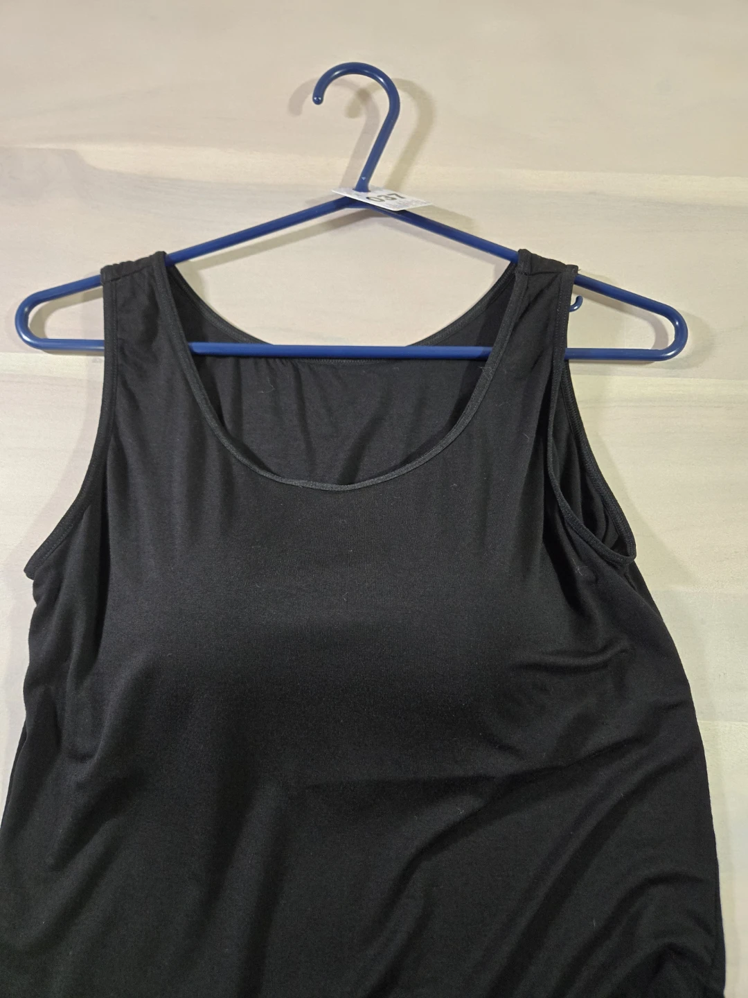 XL Black Tank Top with Built-in Bra - photo 2