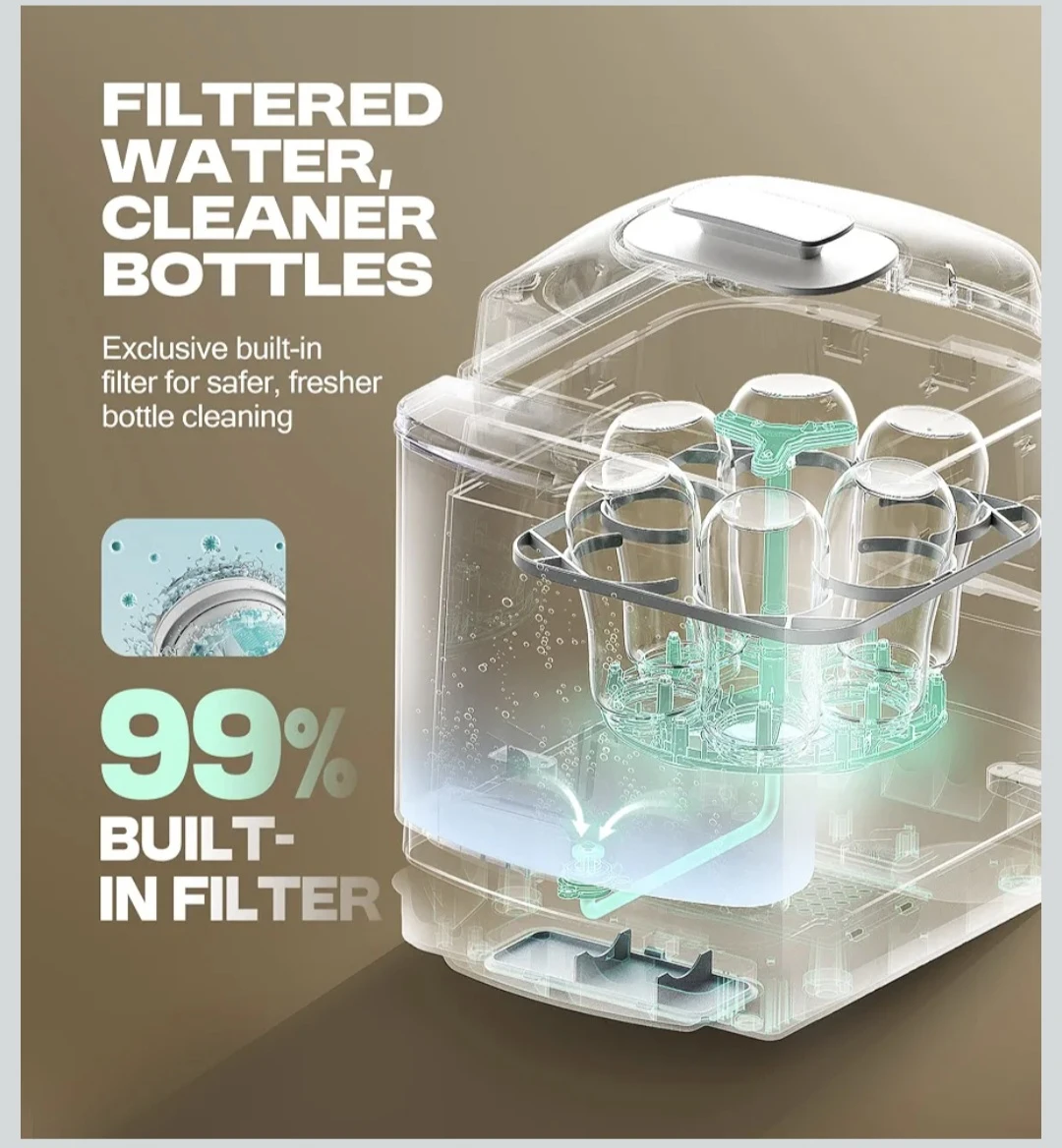 Pinngushi Baby Bottle Washer and Sterilizer - photo 4