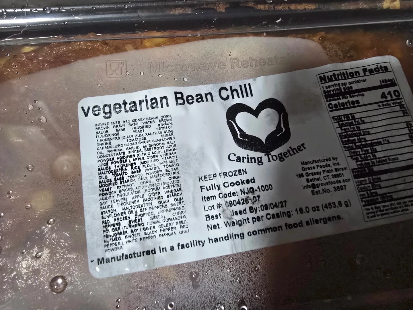 Caring Together Frozen Vegetarian Meals - photo 2