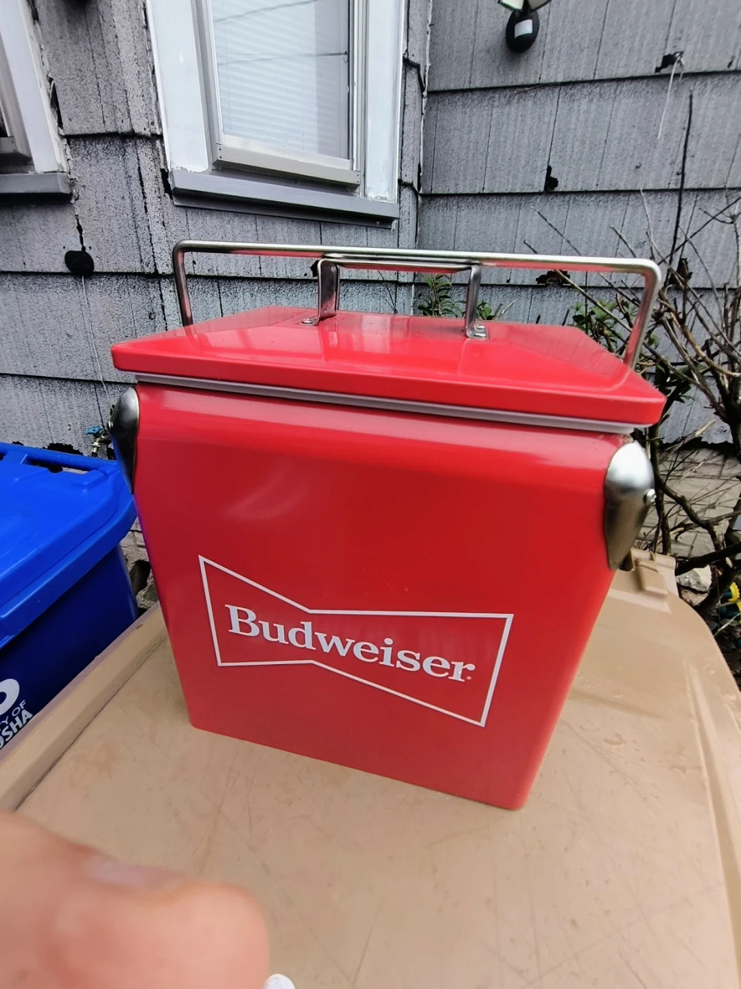 Budweiser Metal cooler Hold 22 cans - photo 5