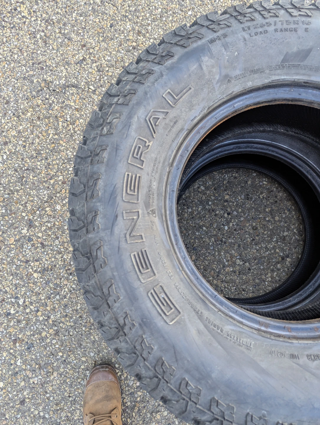 Two LT265/75R16  General Grabber AT2 Tires - photo 3