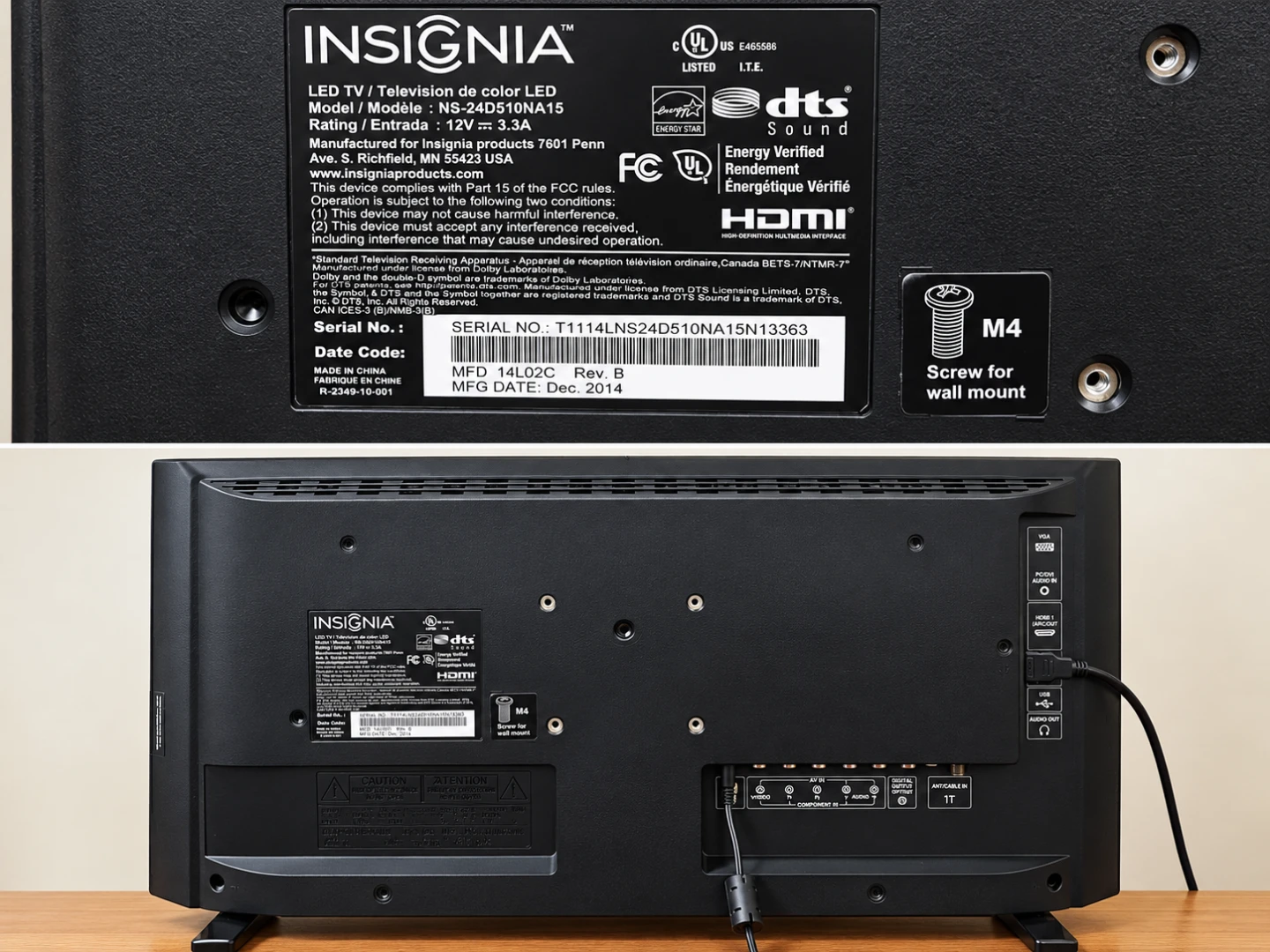 Insignia 24" LED TV – 1080p, Works Great - photo 2