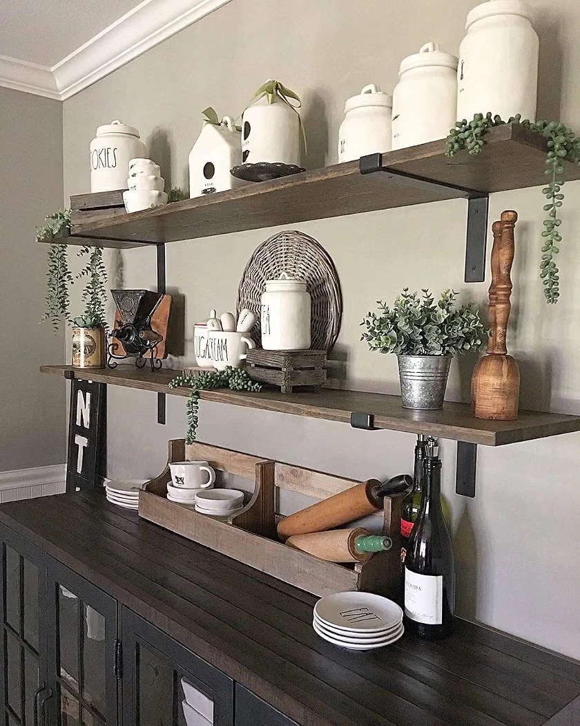 Set of 4 Industrial Floating Shelf Brackets - photo 5